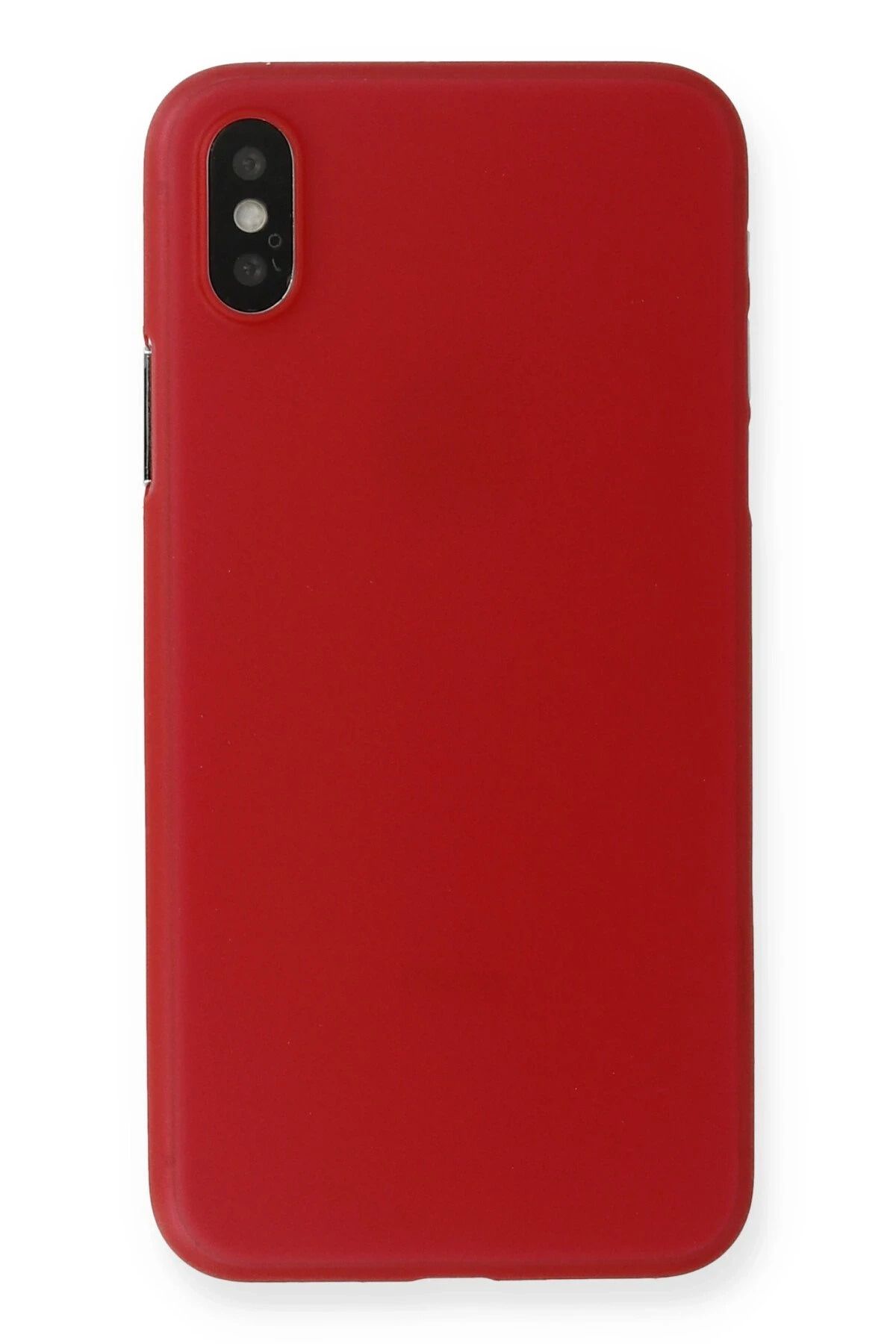 NewFace iPhone XS Max Kılıf PP Ultra İnce Kapak - Kırmızı BSTMY
