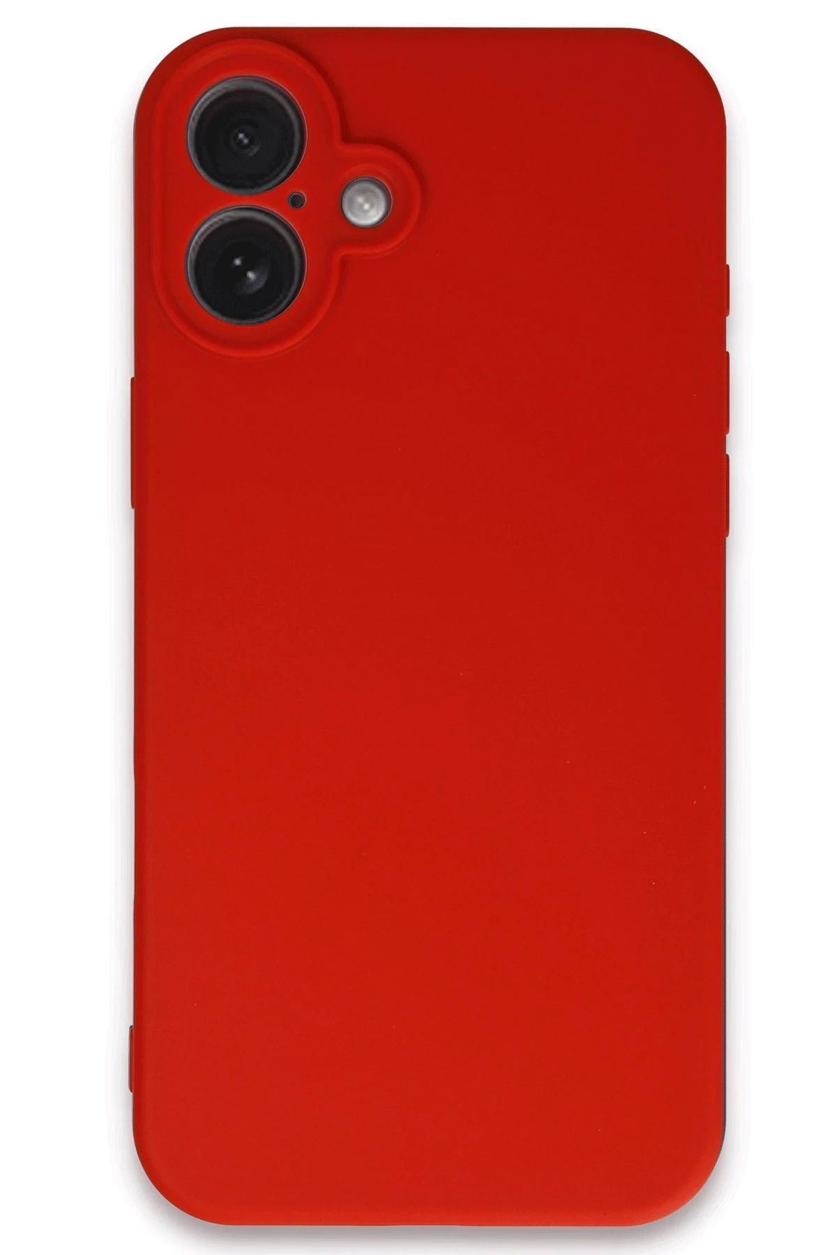 NewFace iPhone 16 Kılıf First Silikon - Kırmızı GLSTD