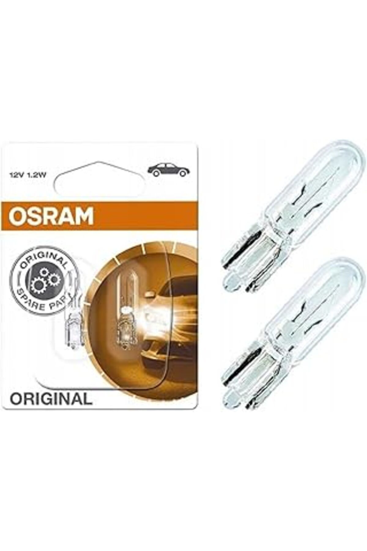Mu Art Mini Dipsiz Gösterge Ampul 12V 1.2W T5 2721-02B (2 Adet)