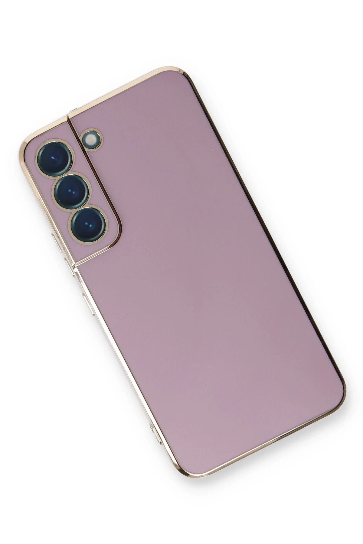 NewFace Samsung Galaxy S21 FE Kılıf Volet Silikon - Mor BSTMY
