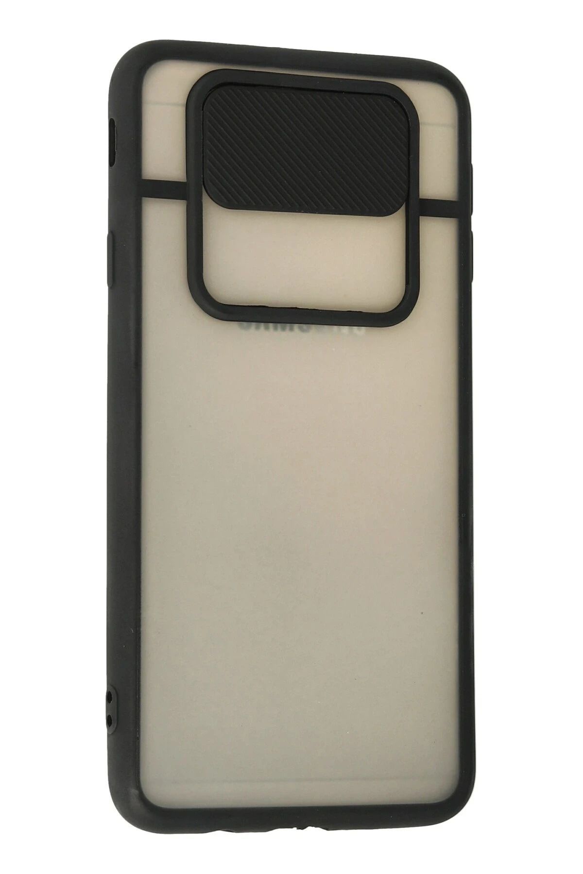 NewFace Samsung Galaxy J7 Prime Kılıf Palm Buzlu Kamera Sürgülü Silikon - Siyah BSTMY