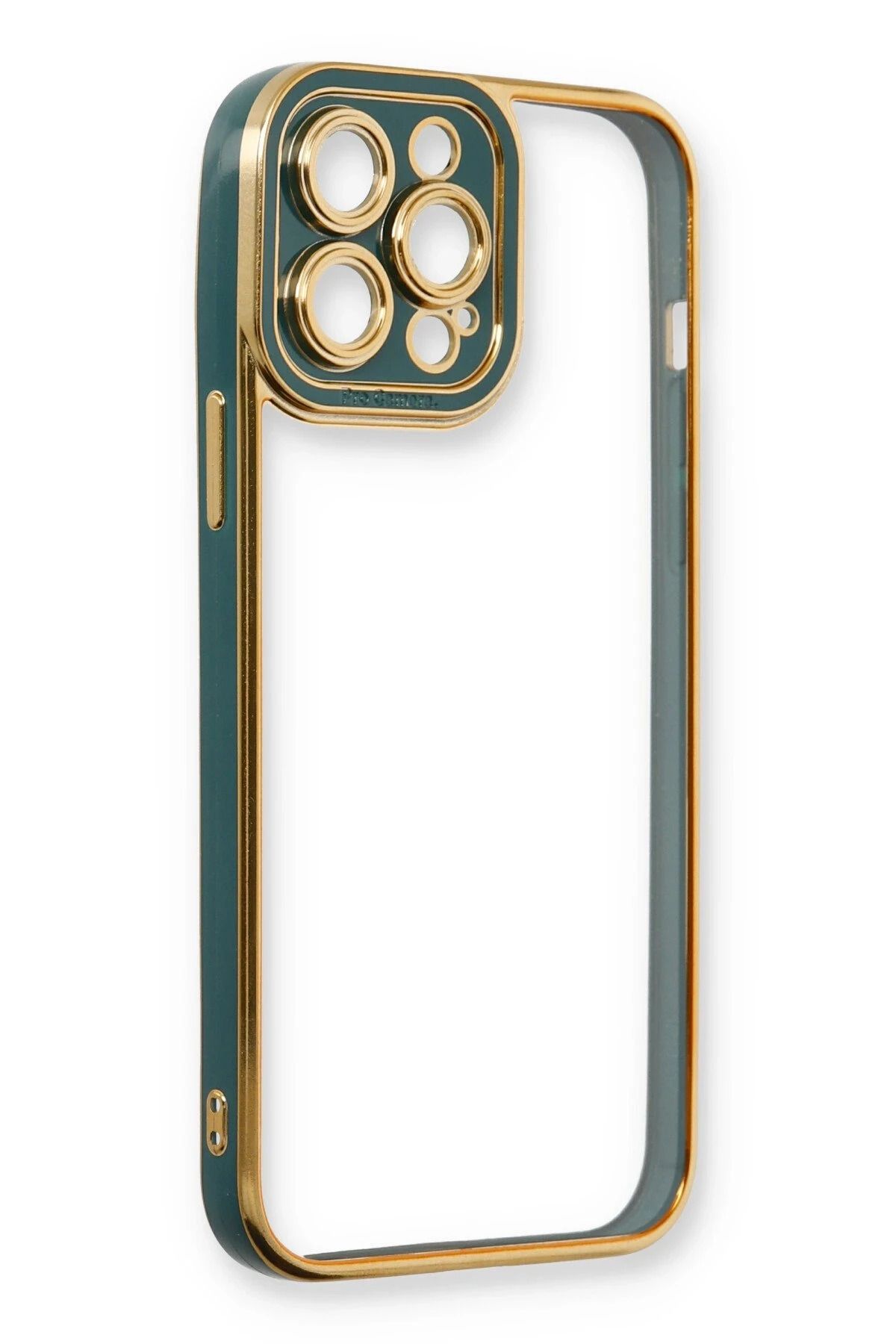 NewFace iPhone 13 Pro Max Kılıf Liva Lens Silikon - Yeşil SVLRS