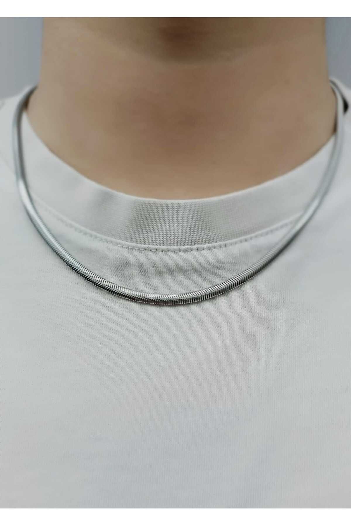 shop Çelik Kararma Yapmaz Balık Sırtı Erkek Kolye