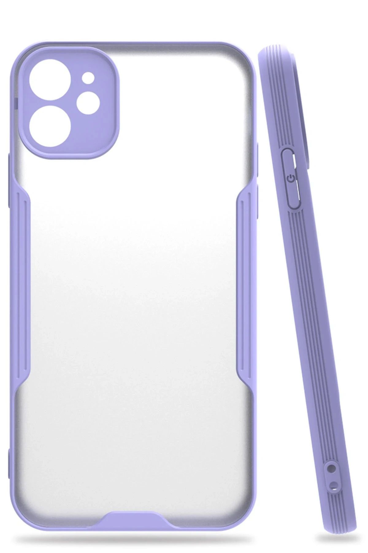 NewFace iPhone 11 Kılıf Platin Silikon - Lila BSTMY