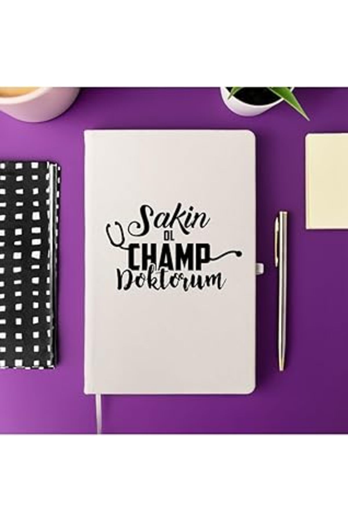 Mu Art Doktora Hediye Sakin Ol Champ Tasarımlı Esprili Not Defteri