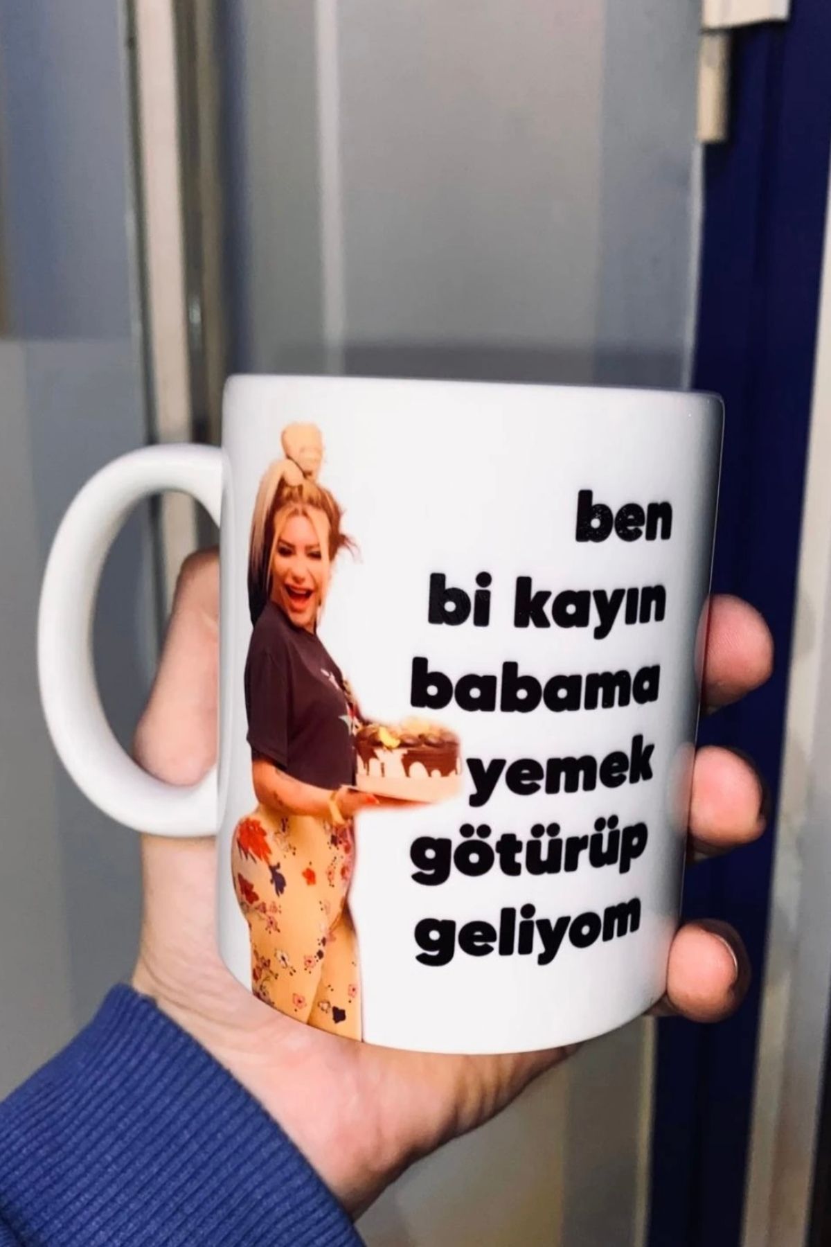 Namgo Mükremin Gezgin Ben Bi Kayınbabama Yemek Götürüyorum Beyaz Porselen Kupa Bardak