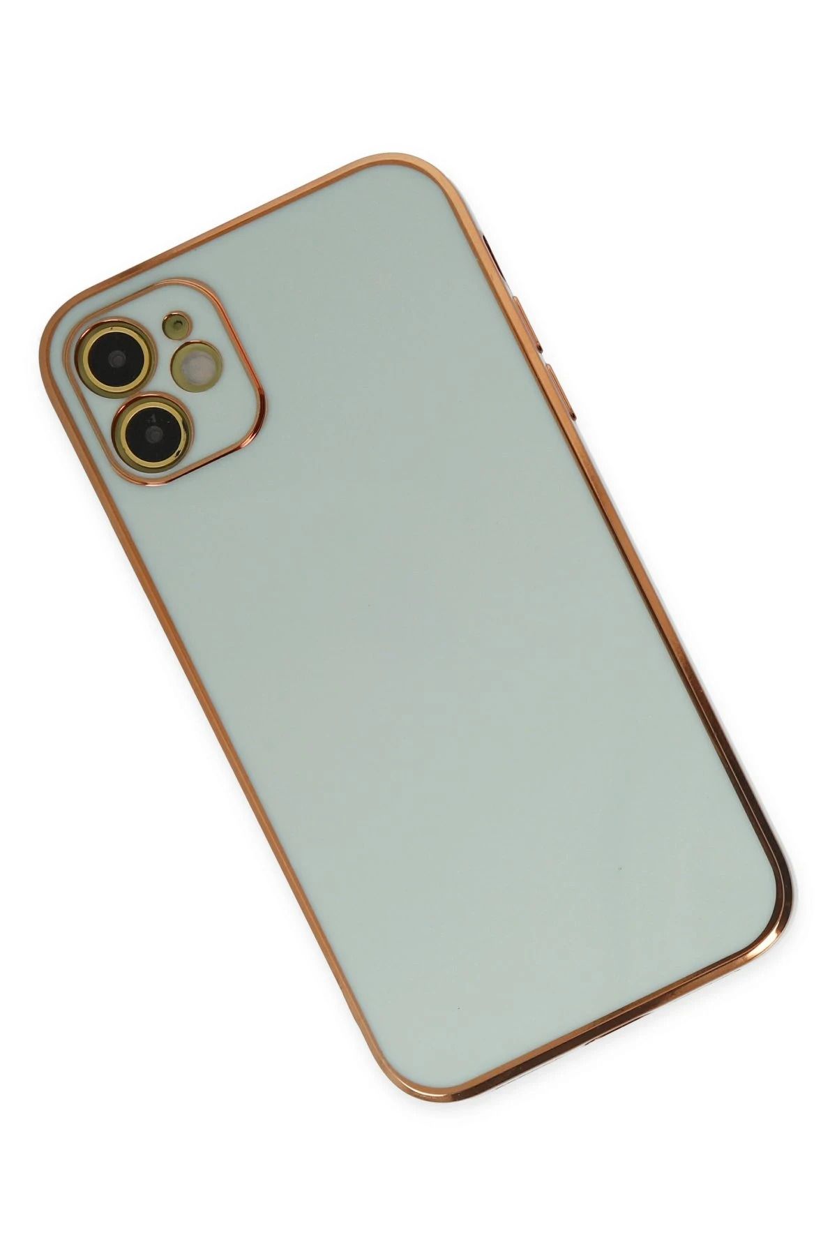 NewFace iPhone 12 Kılıf Volet Silikon - Açık Yeşil SVLRS
