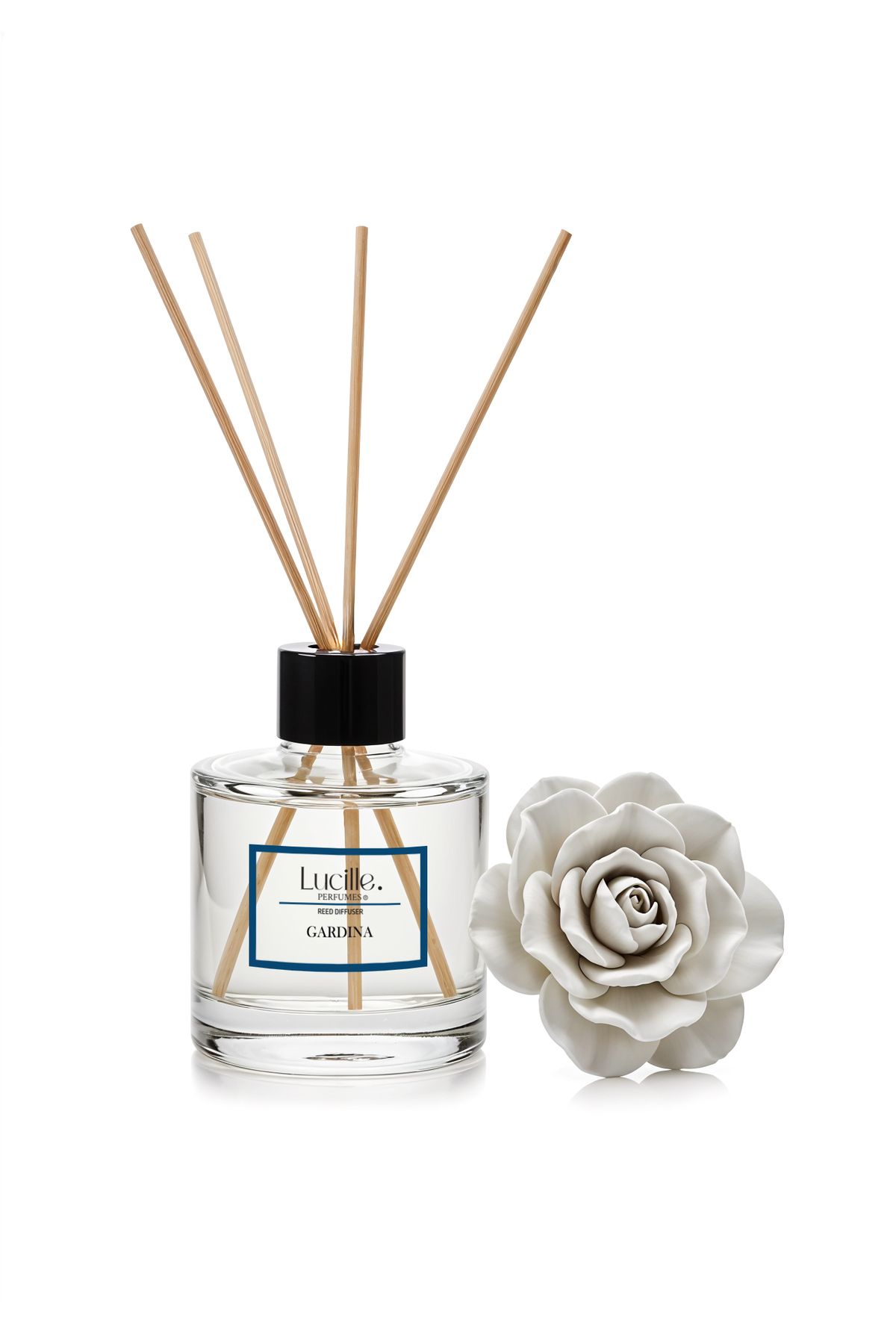 Lucille Esanslı Kalıcı Kokulu Gardina Aromalı Bambu Çubuklu Oda Kokusu - 130 Ml Özel Kutusunda
