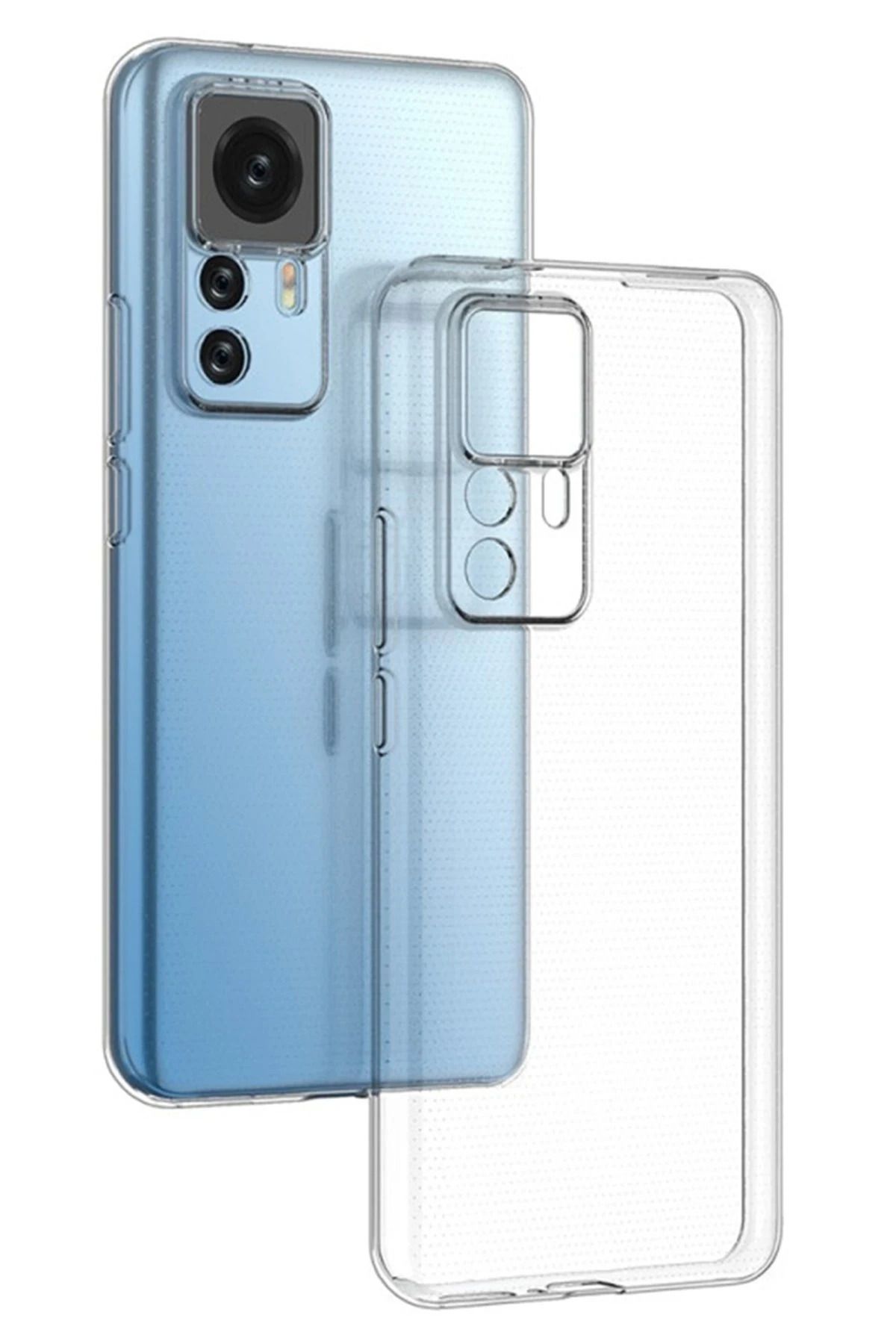 NewFace Xiaomi Mi 12T Pro Kılıf Lüx Şeffaf Silikon BSTMY