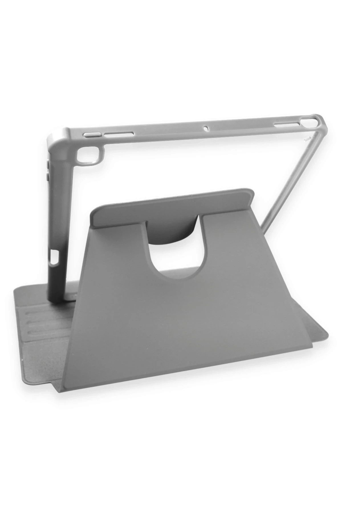NewFace iPad 10.2 (7.nesil) Kılıf Starling 360 Kalemlikli Tablet Kılıf - Gri SVLRS
