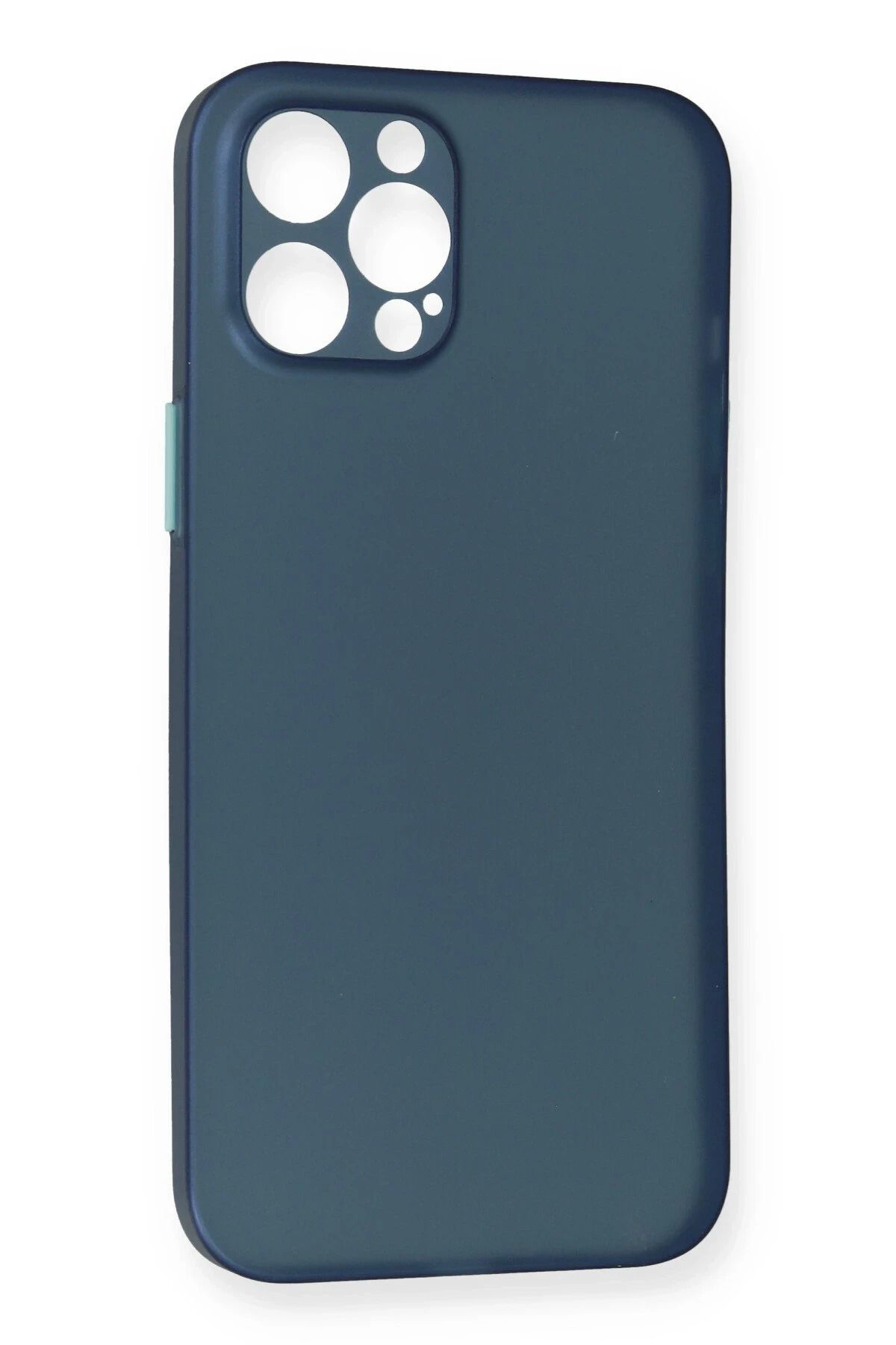 NewFace iPhone 12 Pro Max Kılıf PP Ultra İnce Kapak - Mavi BSTMY