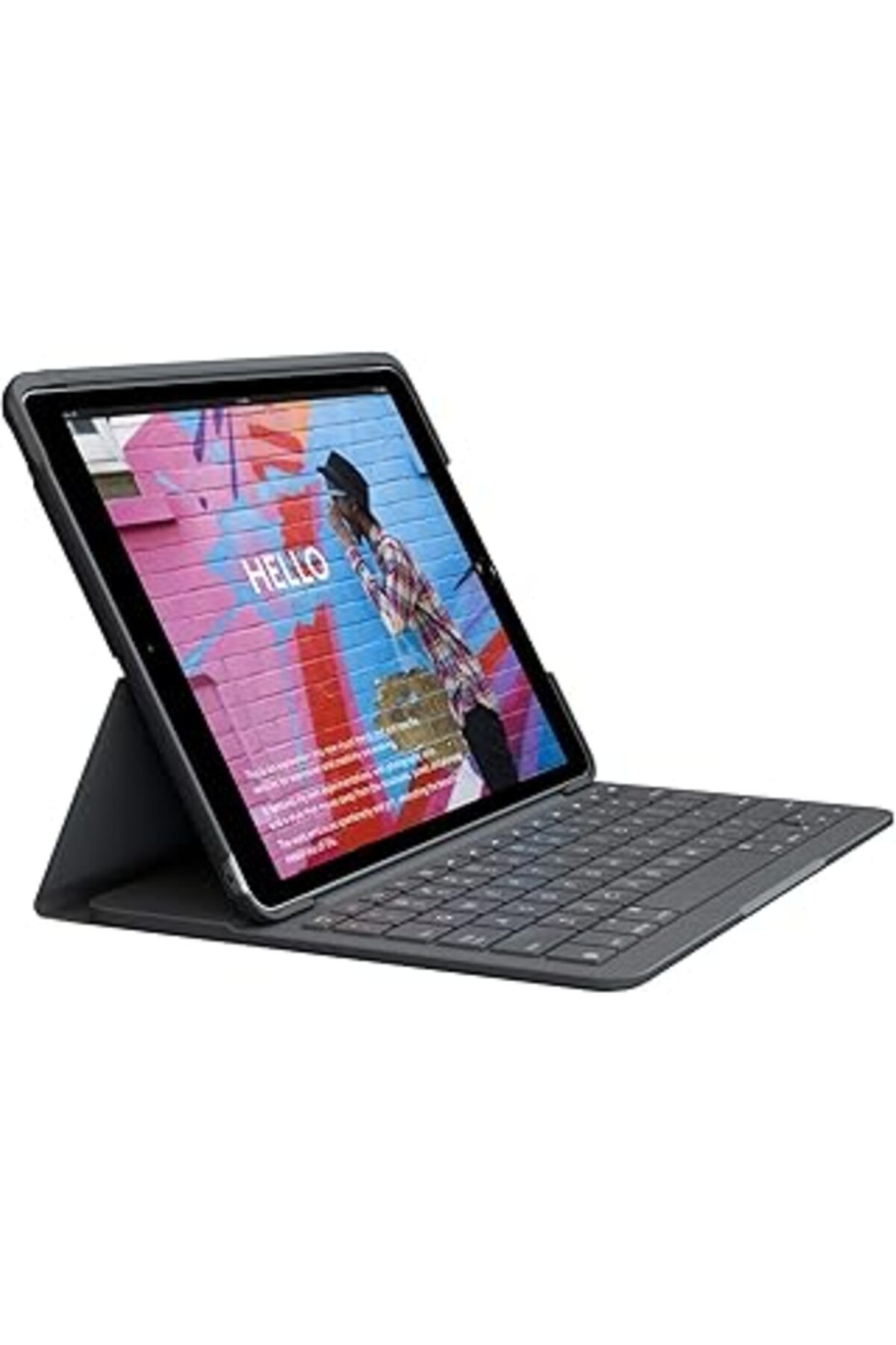 robotrend Slim Folio Klavyeli Ipad Kılıfı, Ios Kısayol Tuşları, Ipad 10.2 Inç 7. 8. Ve 9. Nesil Ile Uyumlu, G