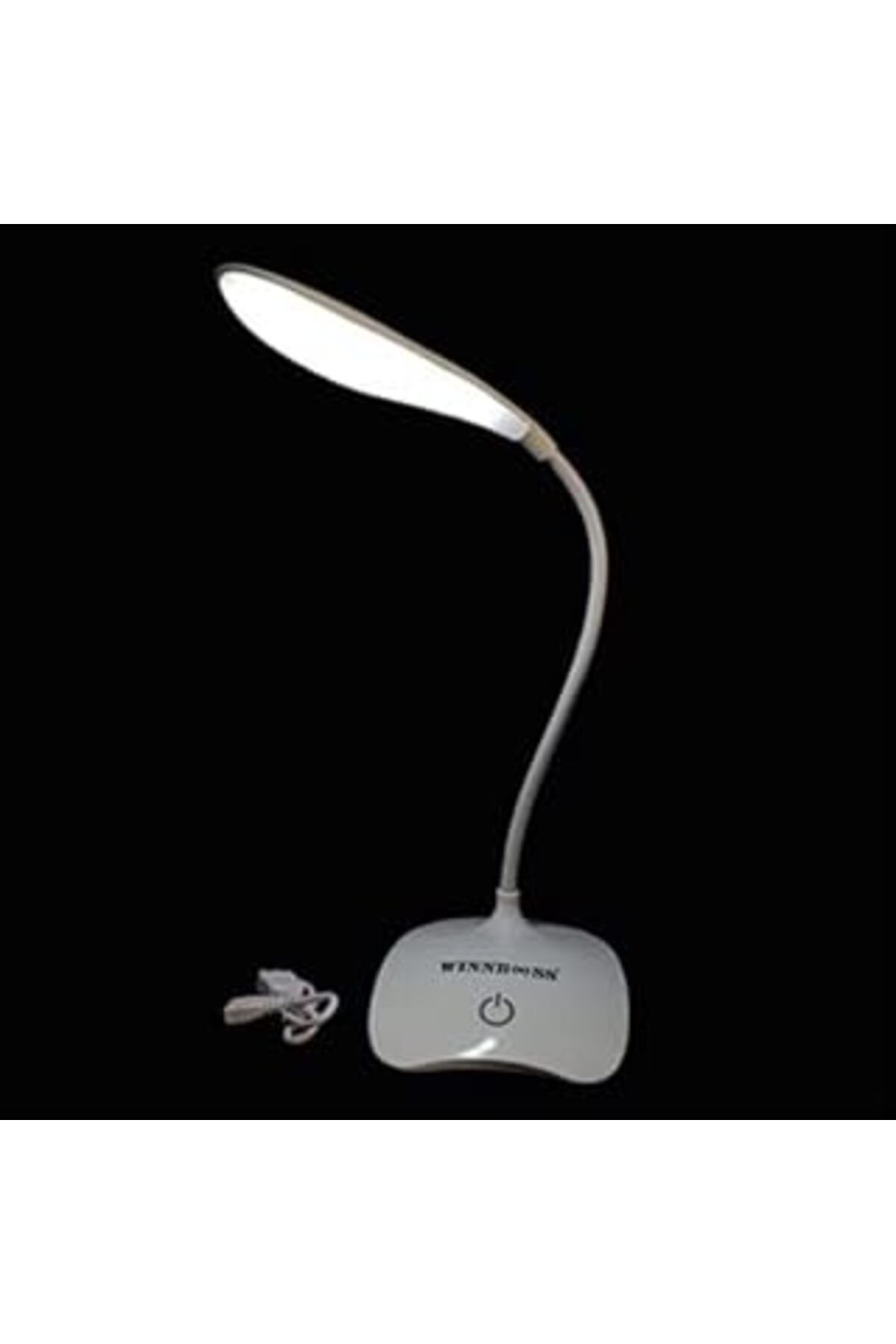 Hepta Collection Usb Şarj Olabilen 360 Derece Oynar Başlıklı Beyaz Işıklı Dokunmatik Dimmerli Led Aydınlatmal
