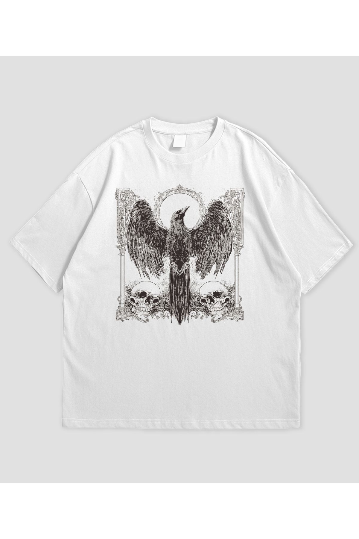 SVART WEAR Kuzgun Tasarımlı Unisex Oversize T-shirt