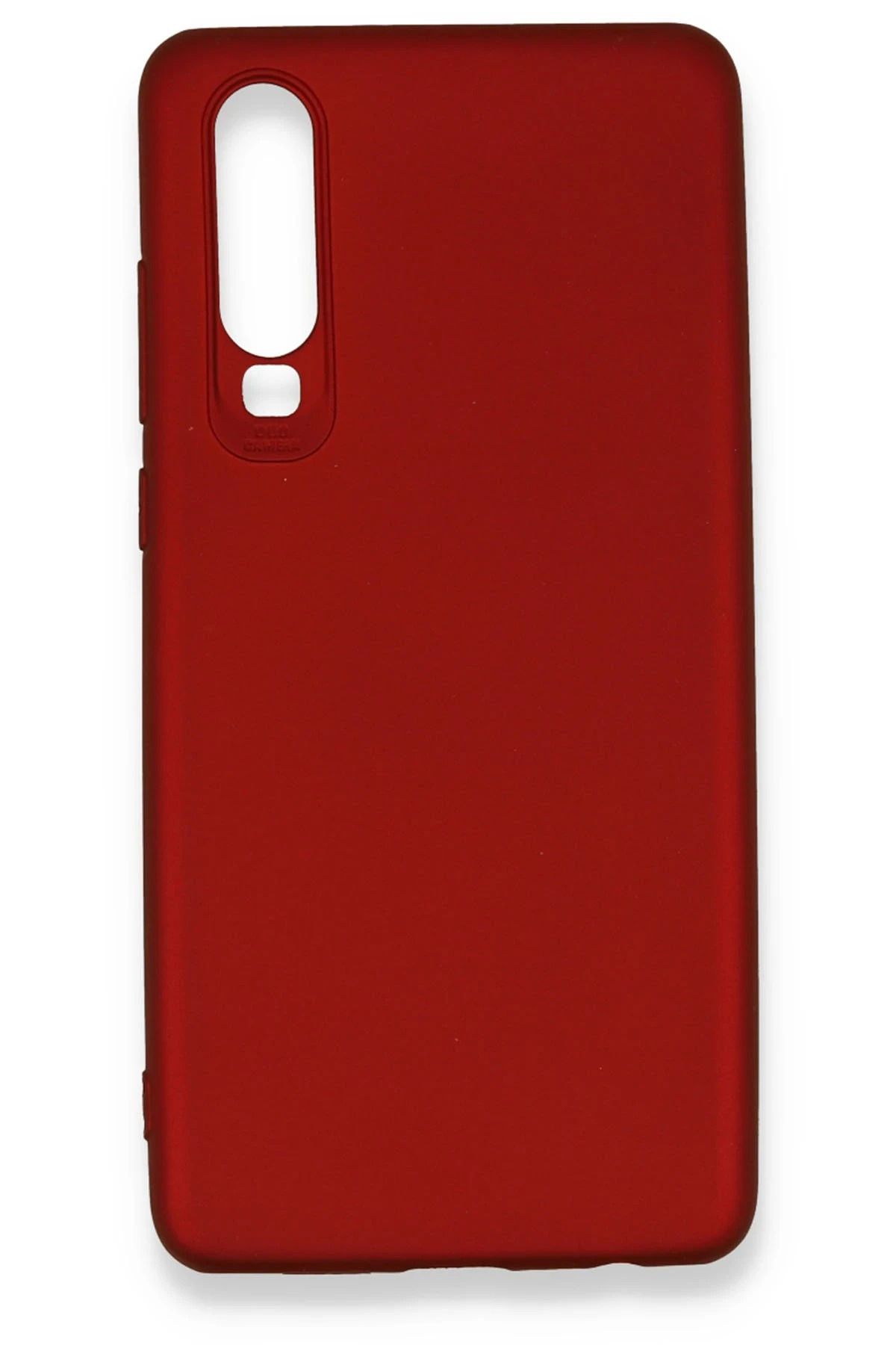 NewFace Huawei P30 Kılıf First Silikon - Bordo BSTMY