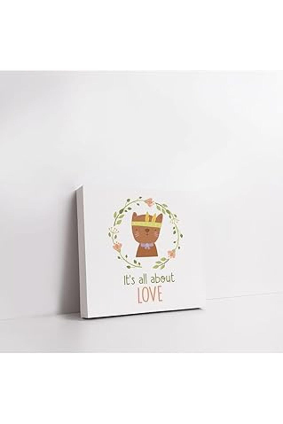 NZM TİCARET Hediyesepeti Sevgi Temalı Bebek Odasına Özel Kanvas Tasarımı Tablo 30X40 Cm 25 X 25 Cm