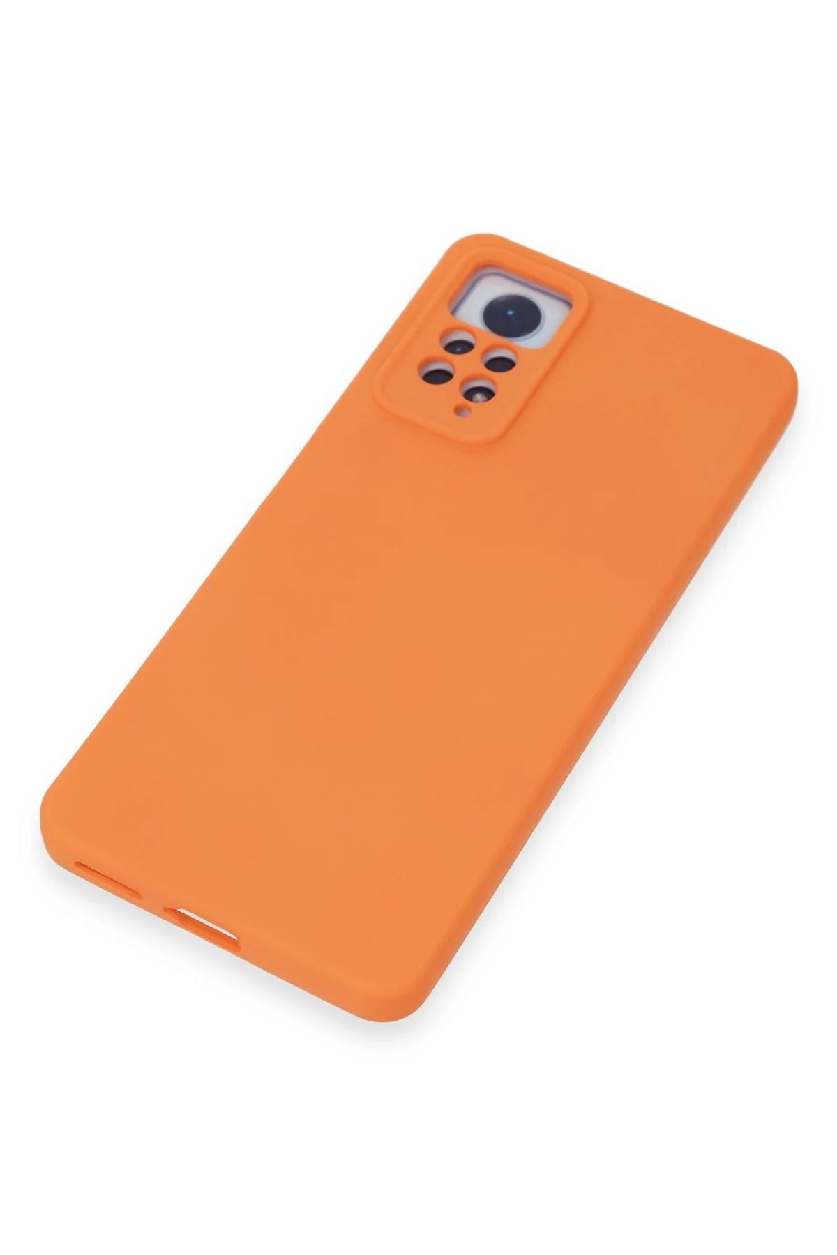 NewFace Xiaomi Redmi Note 12 Pro 4G Kılıf Nano içi Kadife Silikon - Turuncu BSTMY