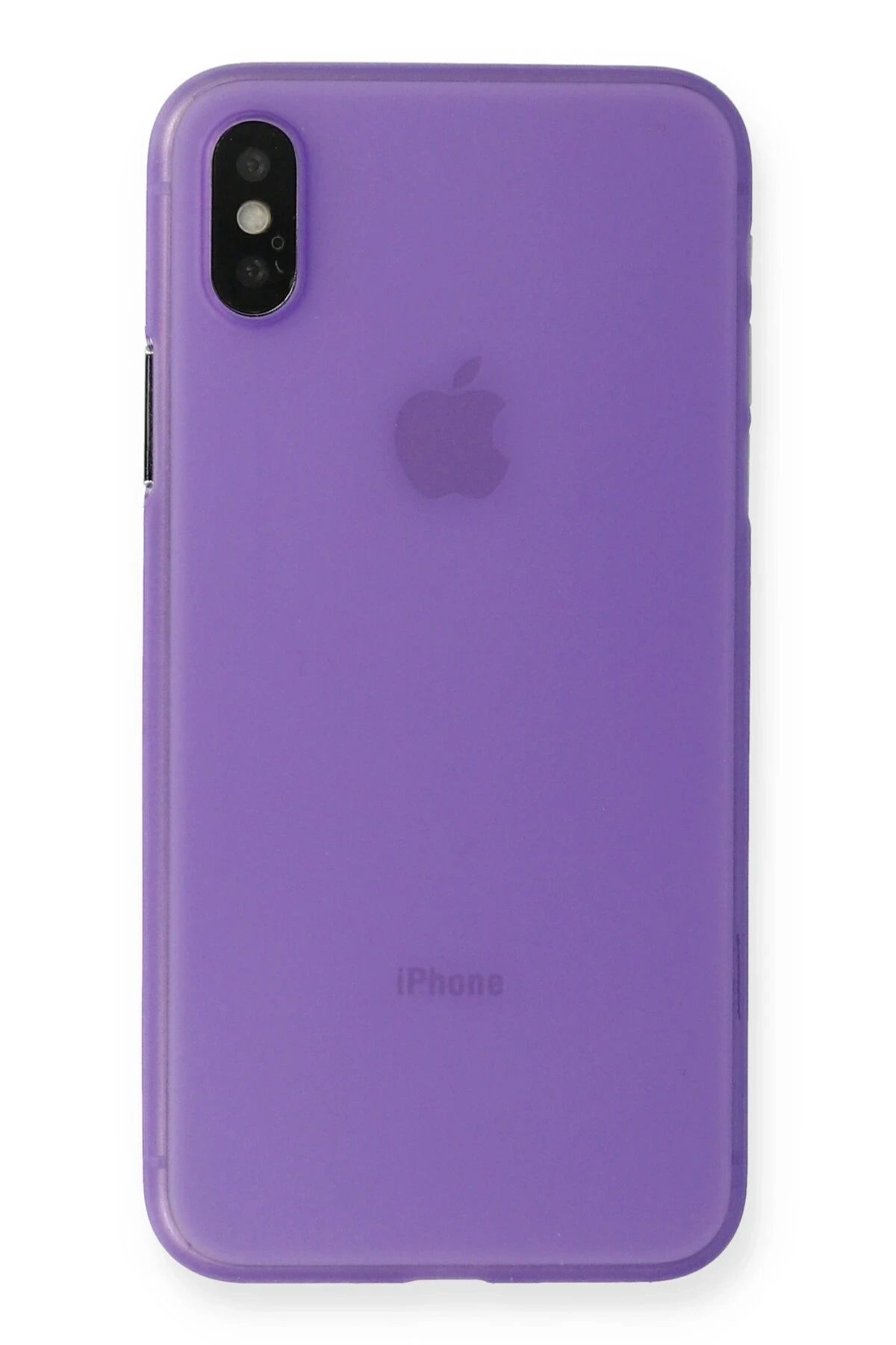 NewFace iPhone XS Max Kılıf PP Ultra İnce Kapak - Mor BSTMY
