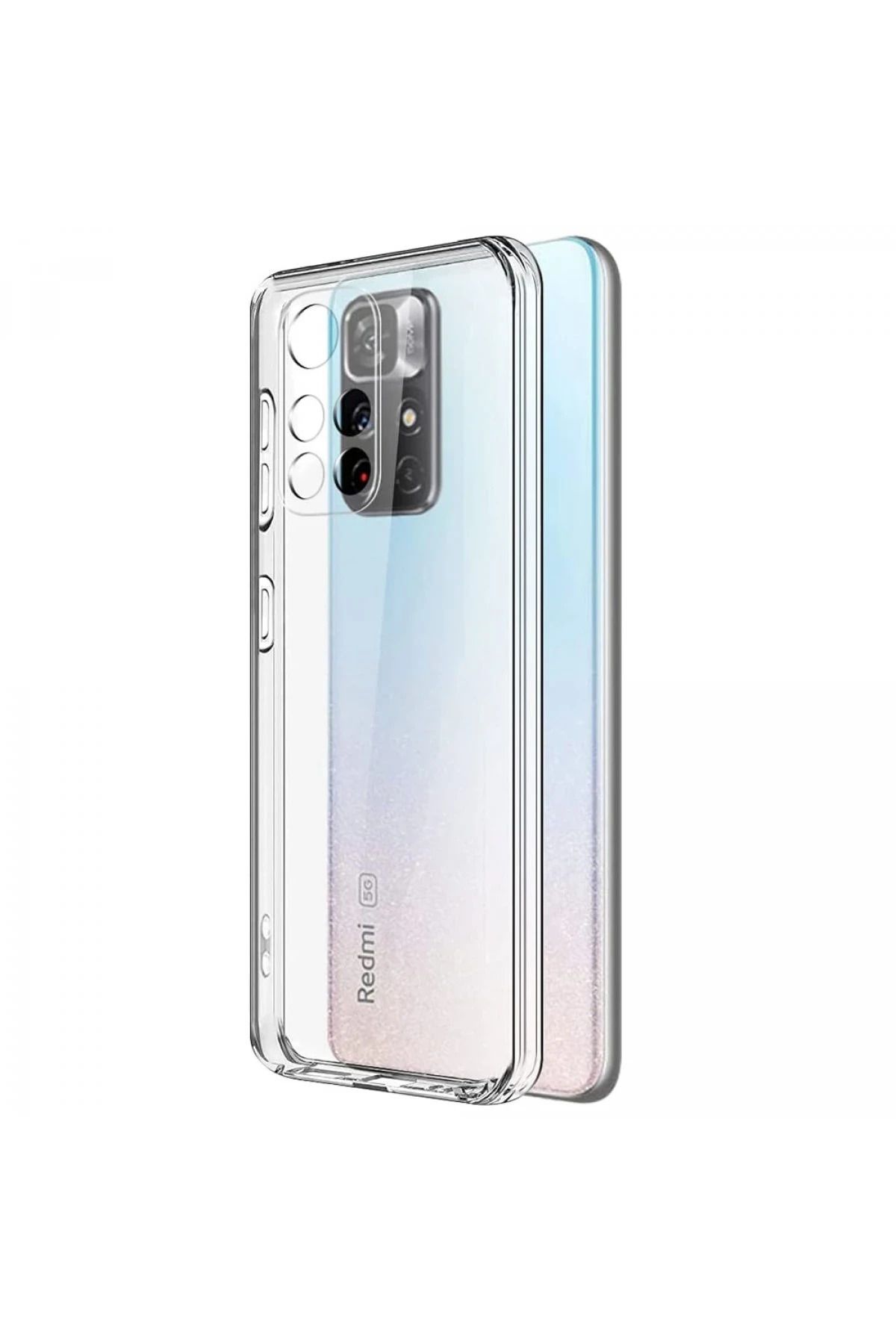 NewFace Xiaomi Redmi Note 11T Kılıf Lüx Şeffaf Silikon BSTMY