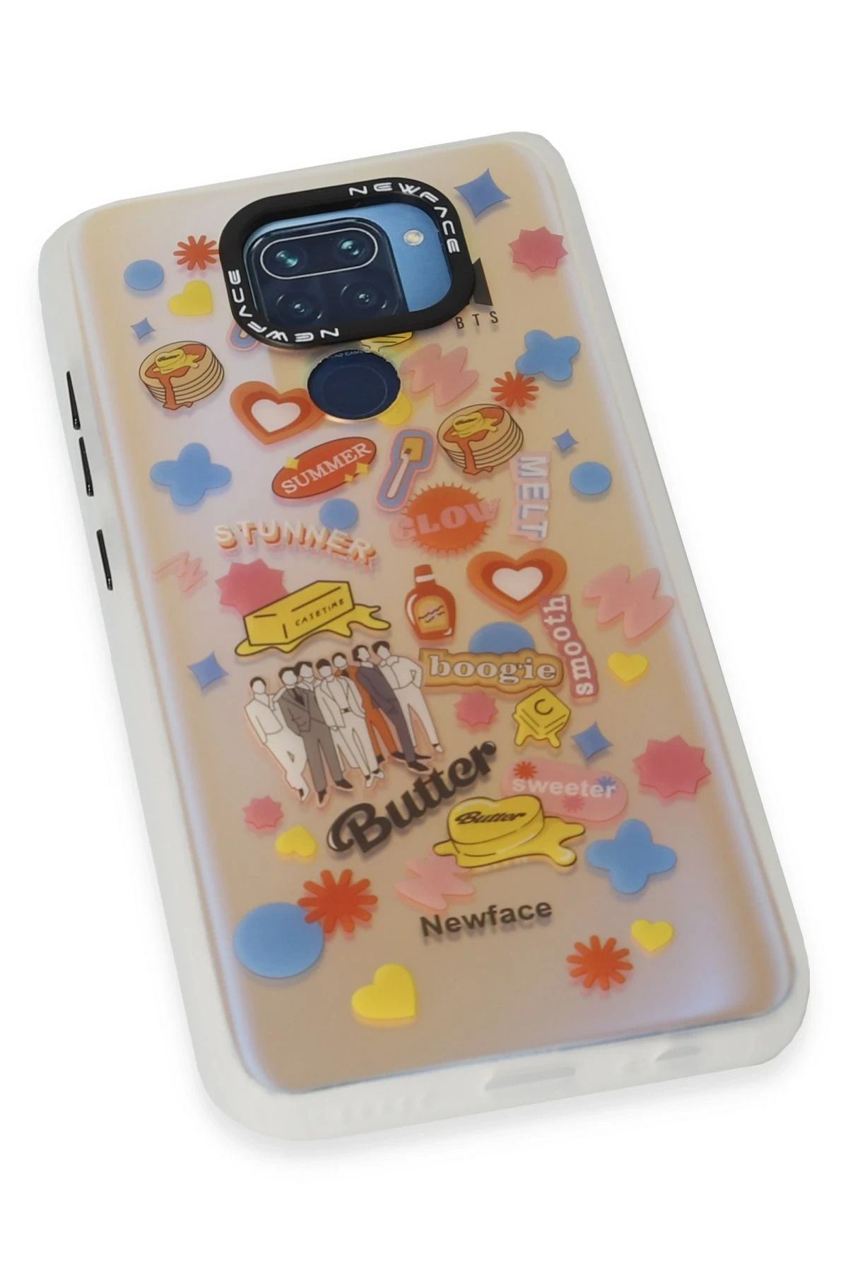 NewFace Xiaomi Redmi Note 9 uyumlu  Kılıf Estoril Desenli Kapak - Estoril - 16 BSTMY