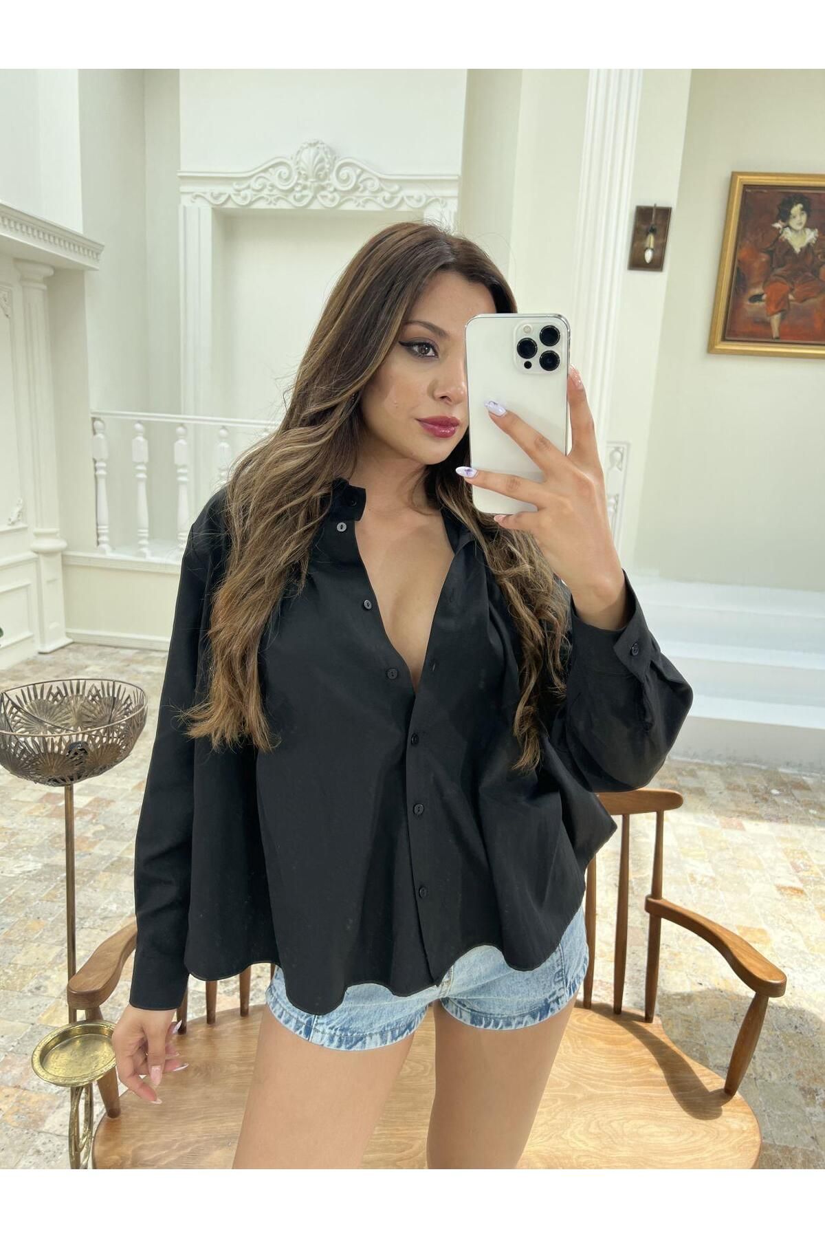 ARUZ MODA 6455 GÖMLEK-SİYAH