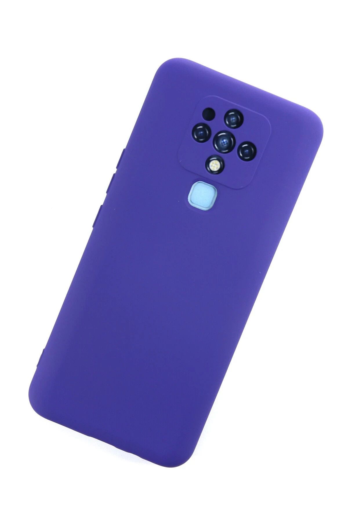 NewFace Tecno Camon 16 Uyumlu Kılıf Nano içi Kadife Silikon - Mor BSTMY
