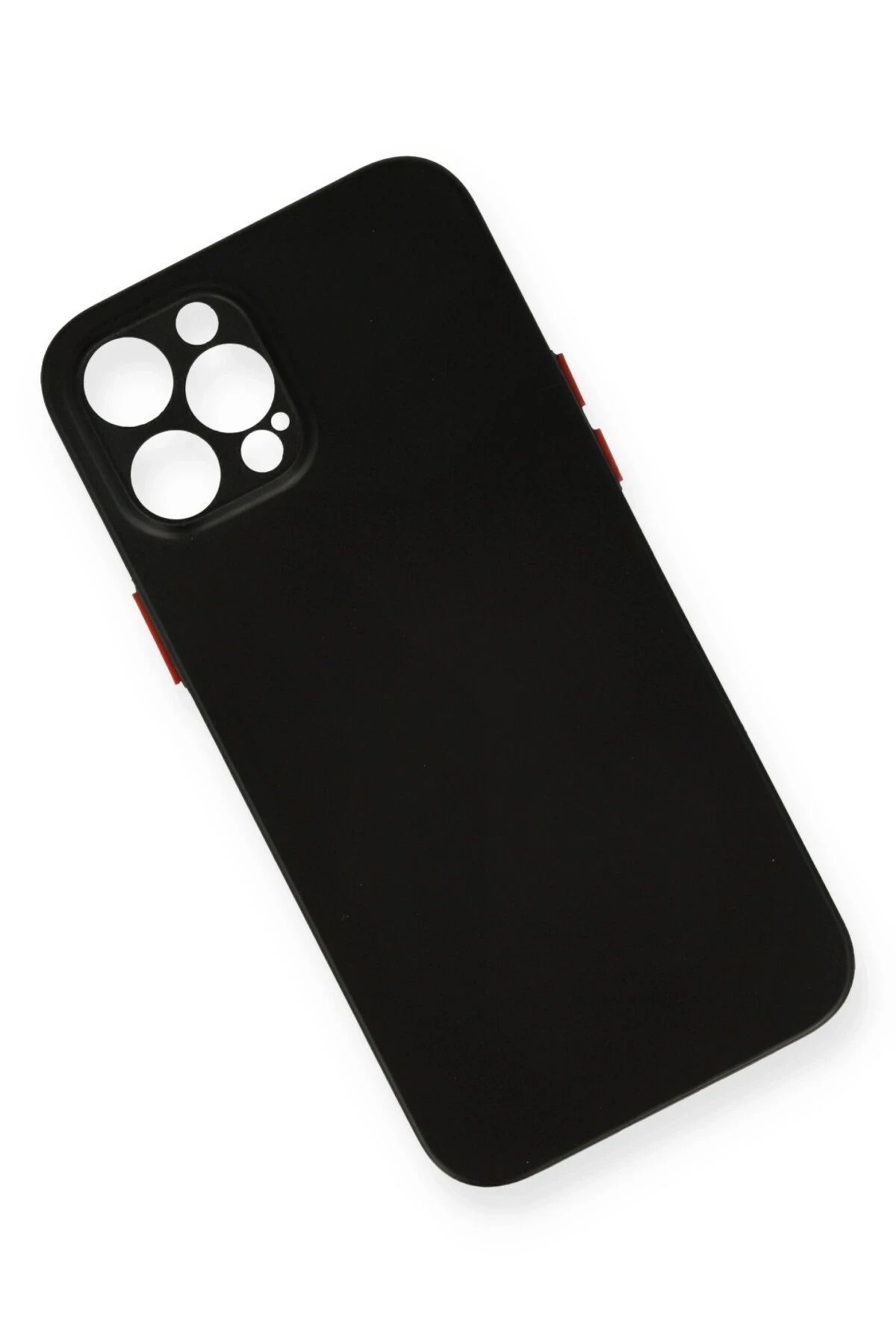NewFace iPhone 12 Pro Max Kılıf PP Ultra İnce Kapak - Siyah BSTMY