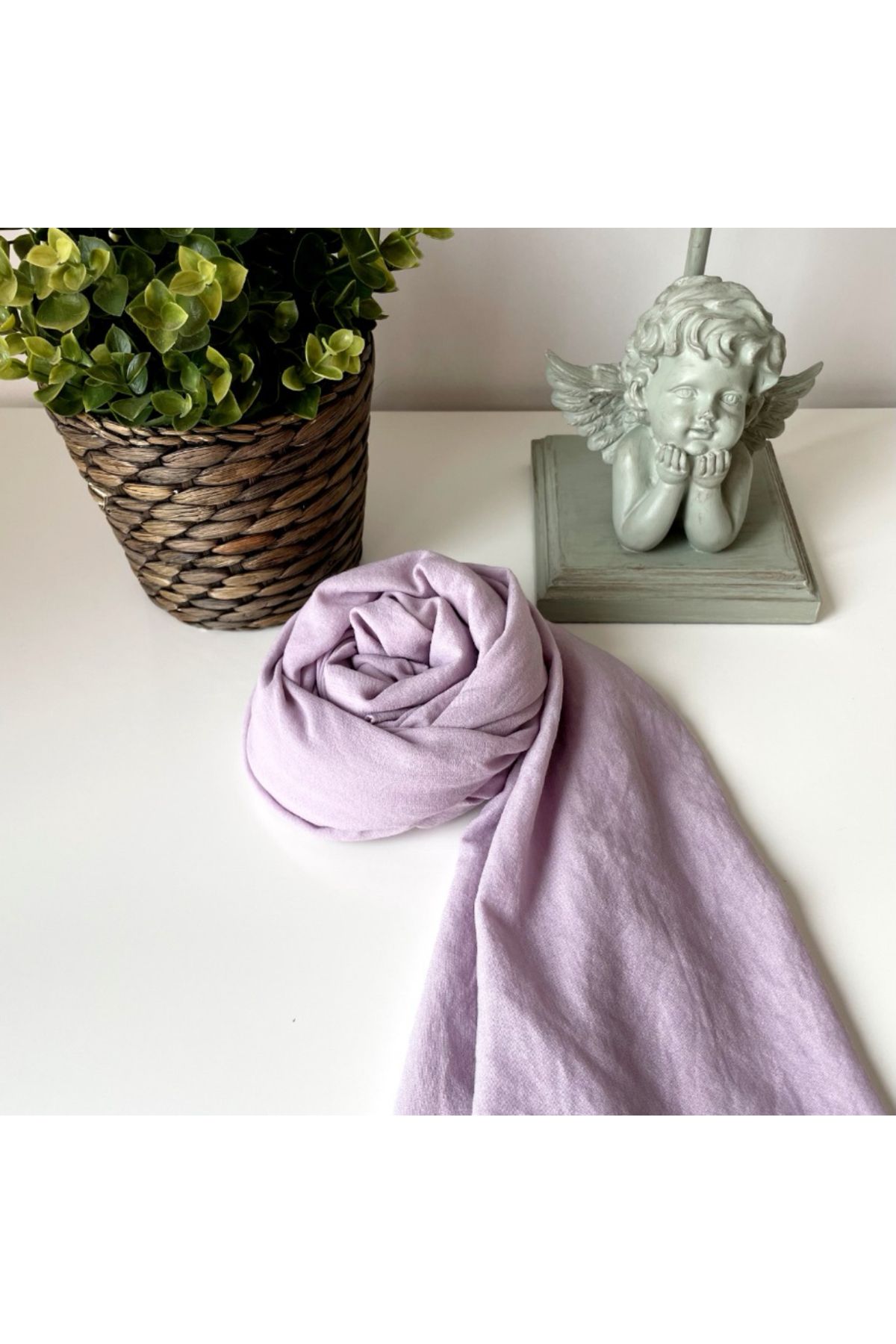 ELVİN SCARFS Düz Renk Lila Şal