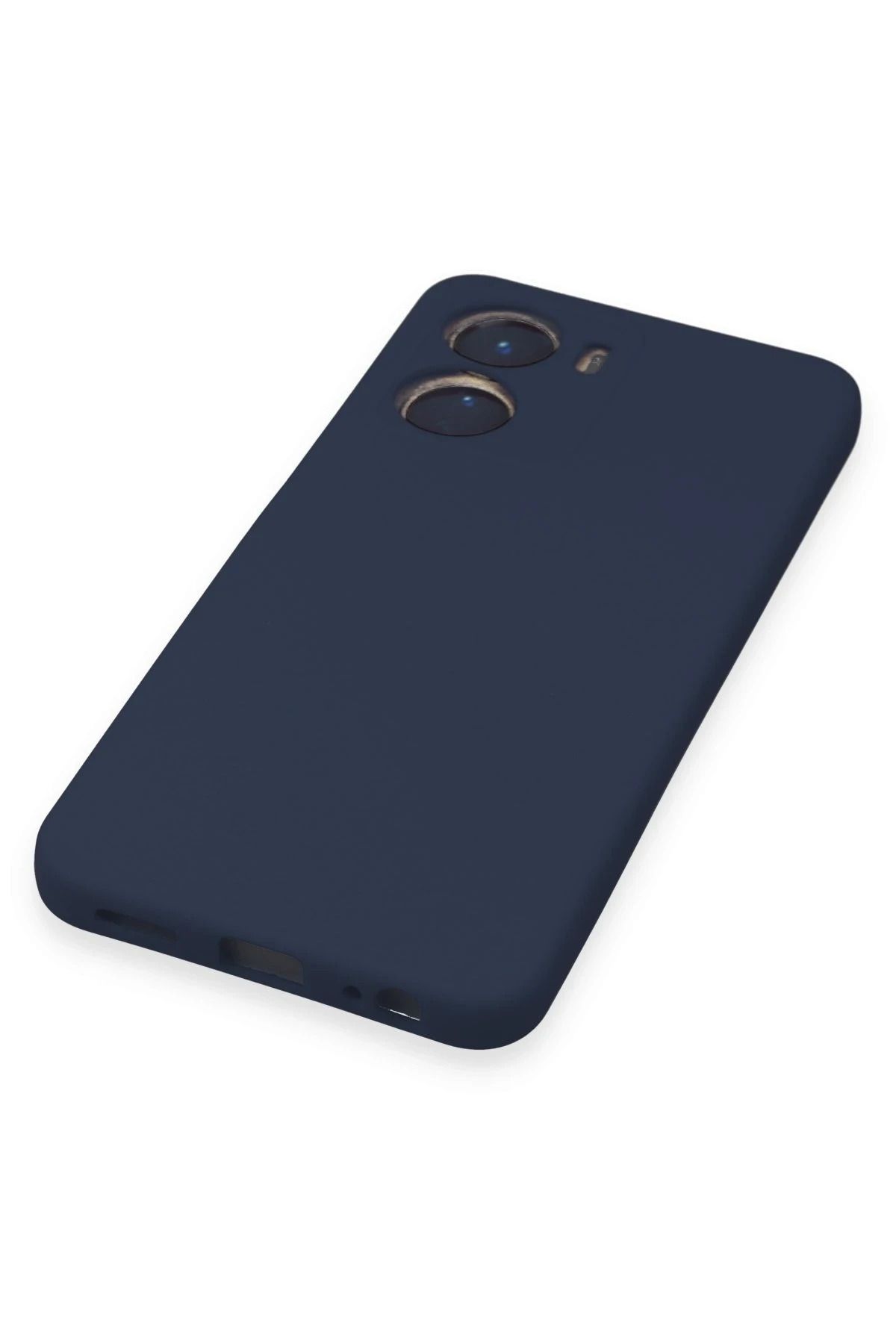 NewFace Vivo Y16 Kılıf Nano içi Kadife Silikon - Lacivert BSTMY