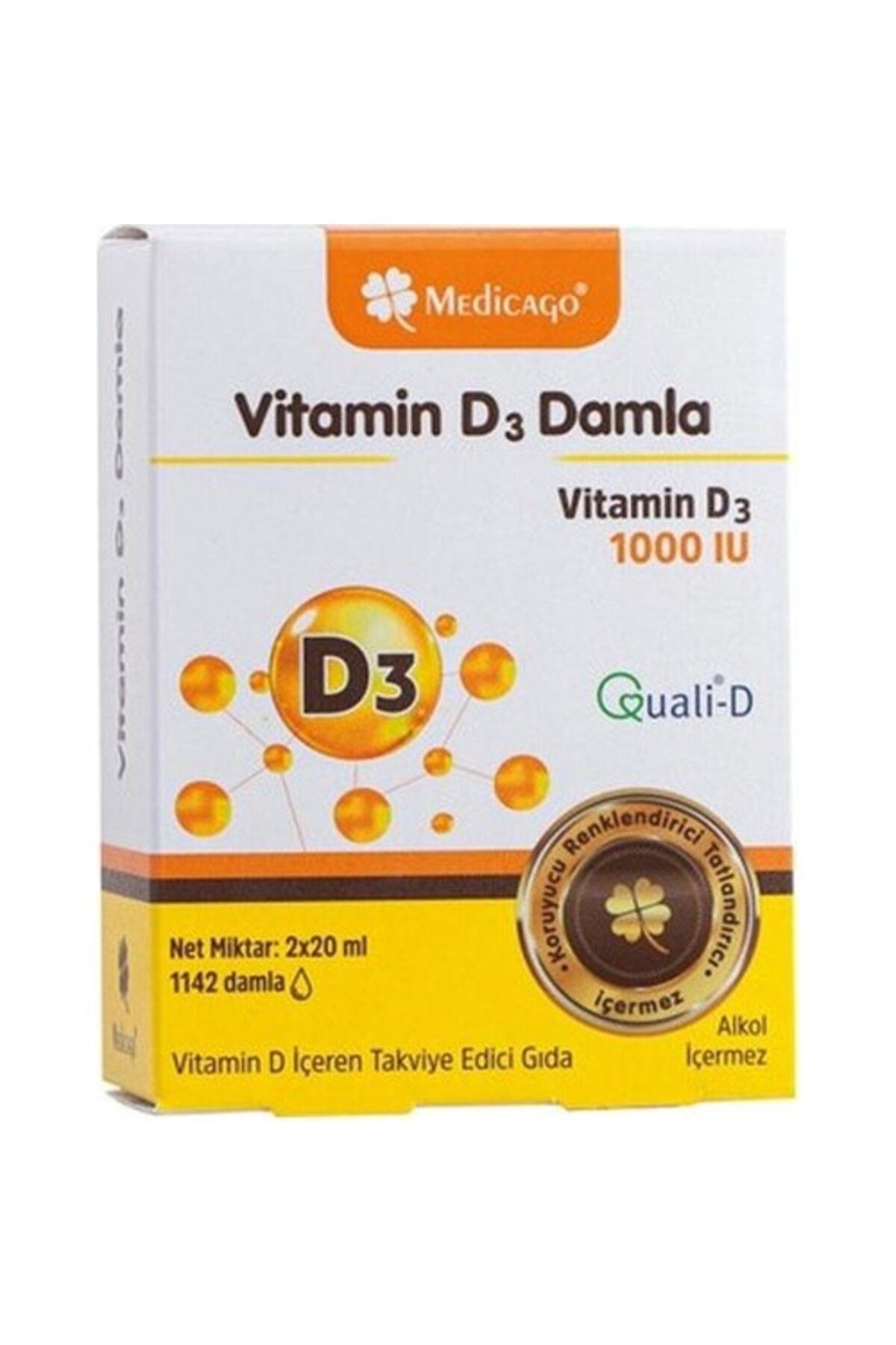 ALVİT Medicago Vitamin D3 400 Iu Puf 30 Ml