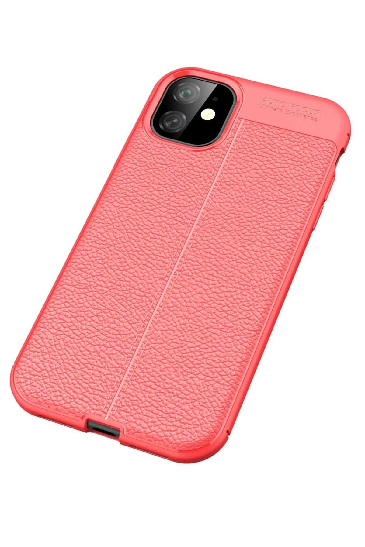 NewFace iPhone 11 Kılıf Auto Focus Kapak - Kırmızı BSTMY