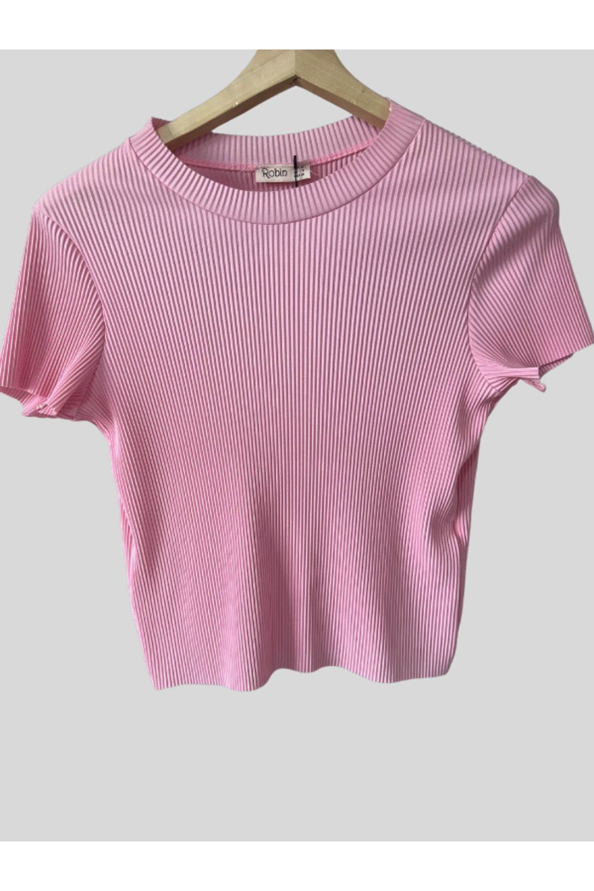 Robin Fitilli Zigzag Desenli T-shirt