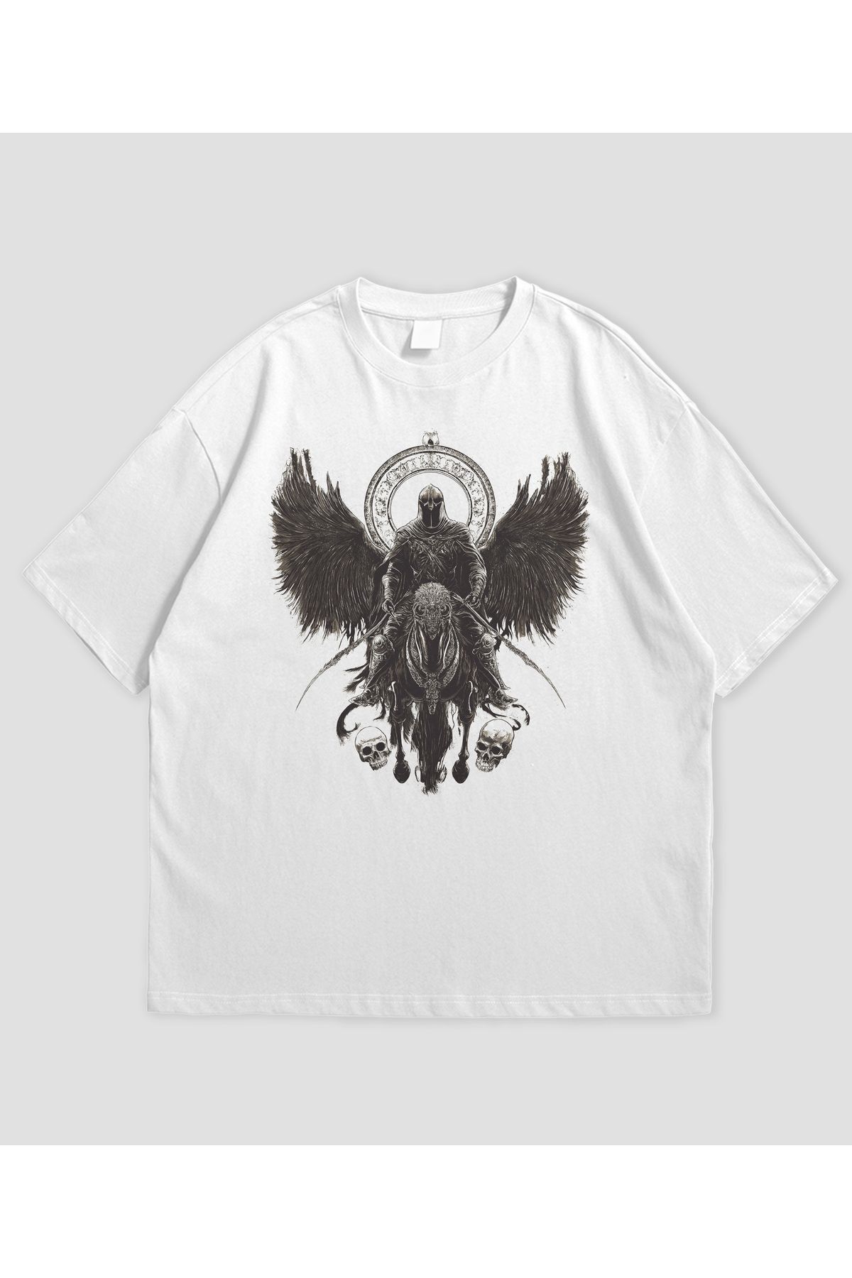 SVART WEAR Dark Knight Tasarımlı Unisex Oversize T-shirt