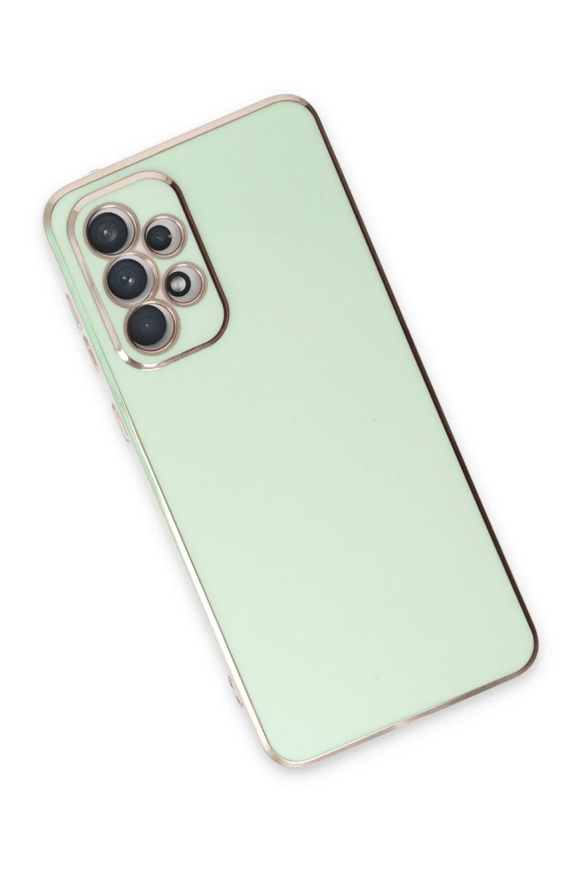NewFace Samsung Galaxy A53 5G Kılıf Volet Silikon - Açık Yeşil BSTMY