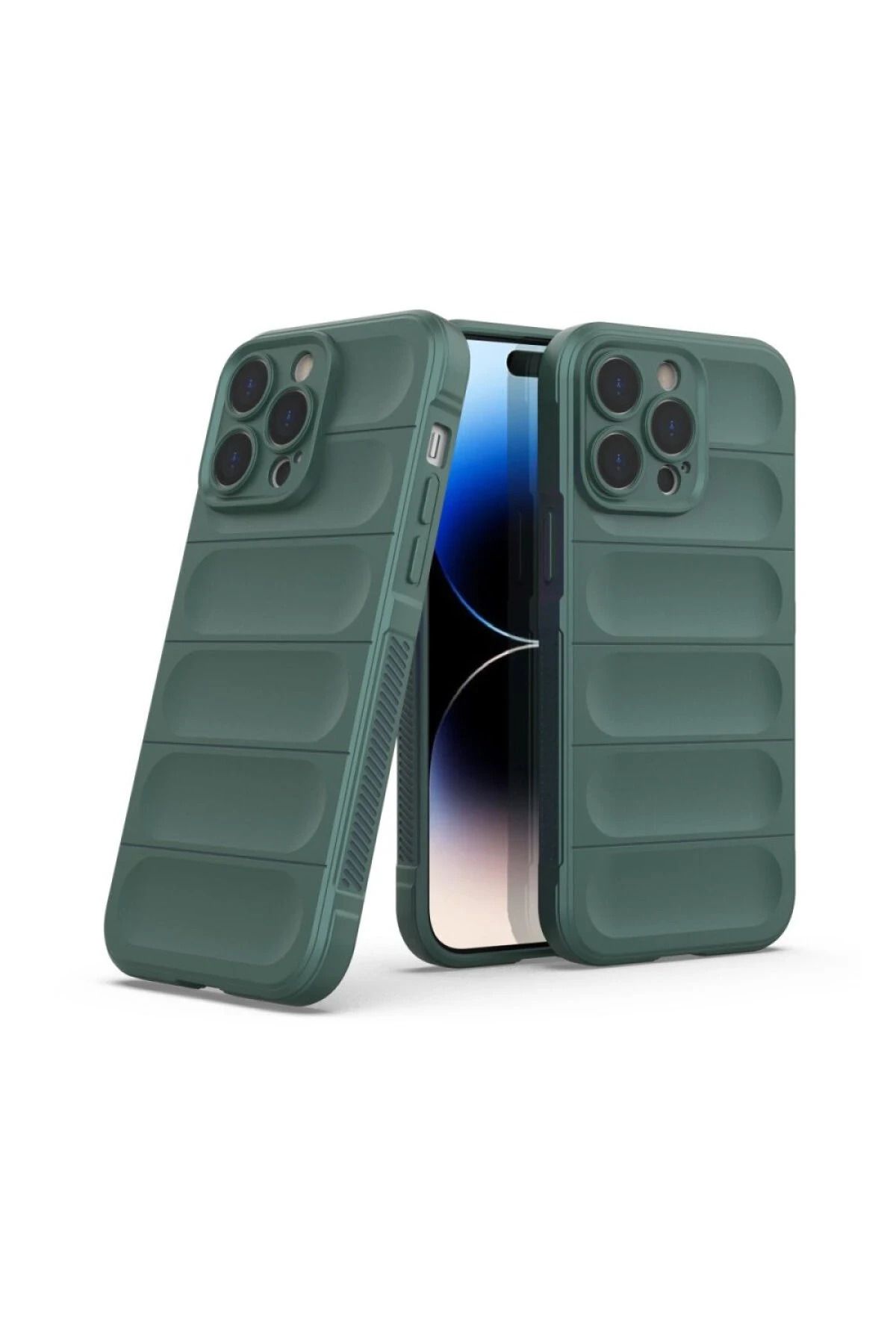 NewFace iPhone 16 Pro Max Kılıf Optimum Silikon - Koyu Yeşil SVLRS uyumlu
