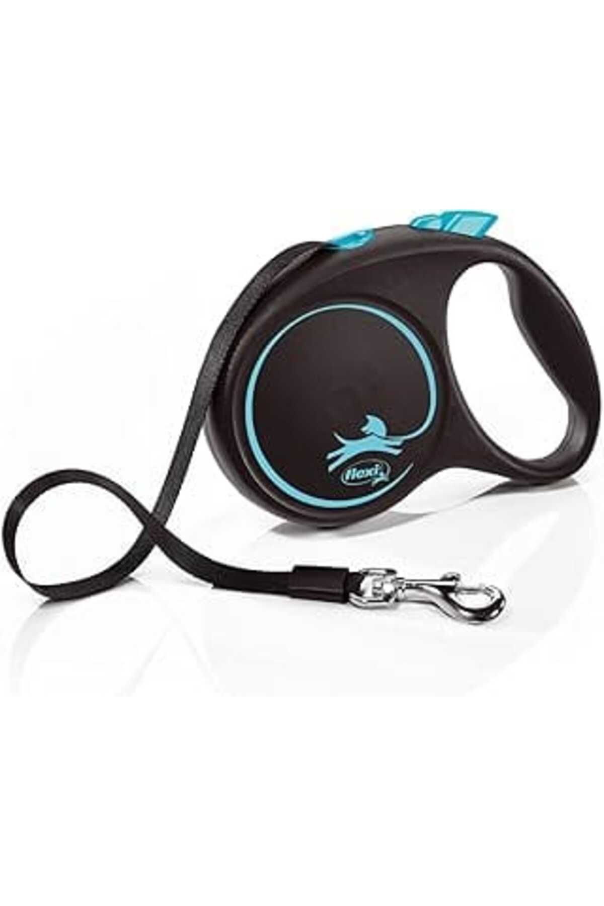 robotrend Flexi Black Design M Beden Mavi 5Mt Şerit Tasma