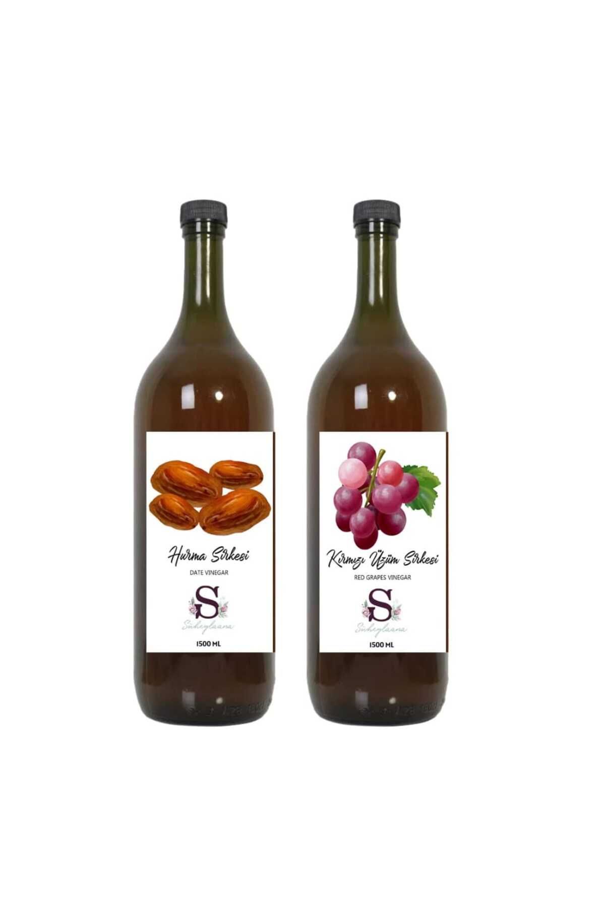 Süheylaana Doğal Hurma Sirkesi 1500 ml - Doğal Kırmızı Üzüm Sirkesi 1500 ml