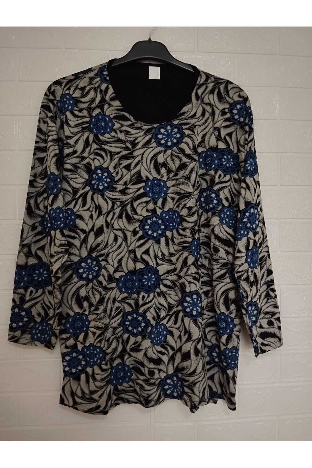 anne moda ankara Tam Yazlık UZUN KOLLU %95 Viskon Terletmez Bluz