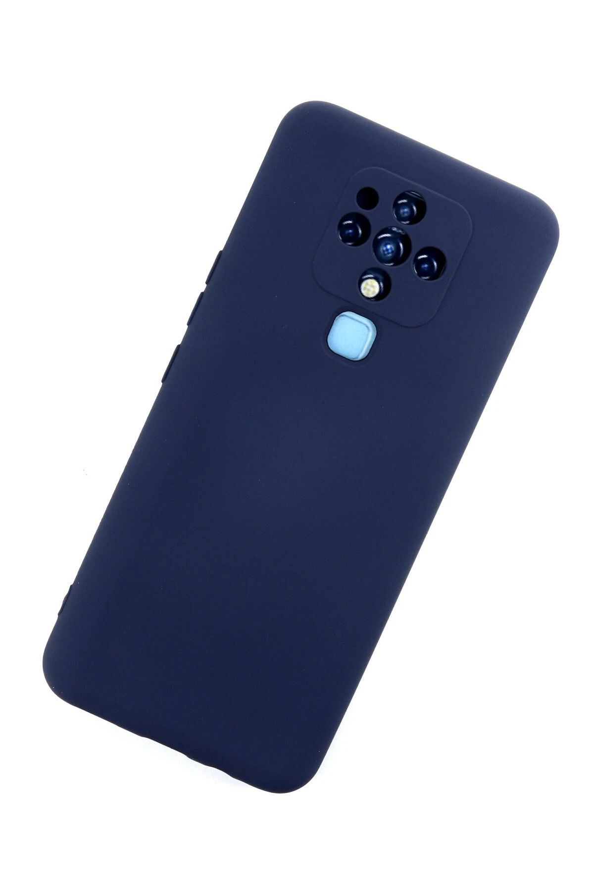 NewFace Tecno Camon 16 Uyumlu Kılıf Nano içi Kadife Silikon - Lacivert BSTMY