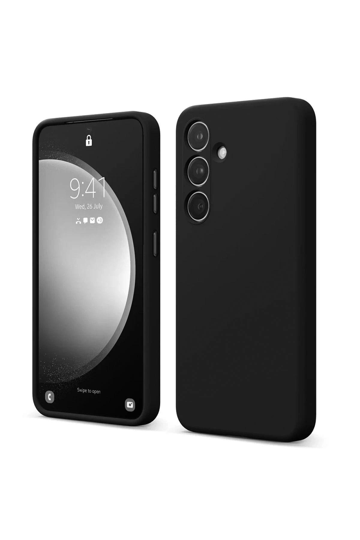 NewFace Samsung Galaxy S24 FE Kılıf First Silikon - Siyah SVLRS