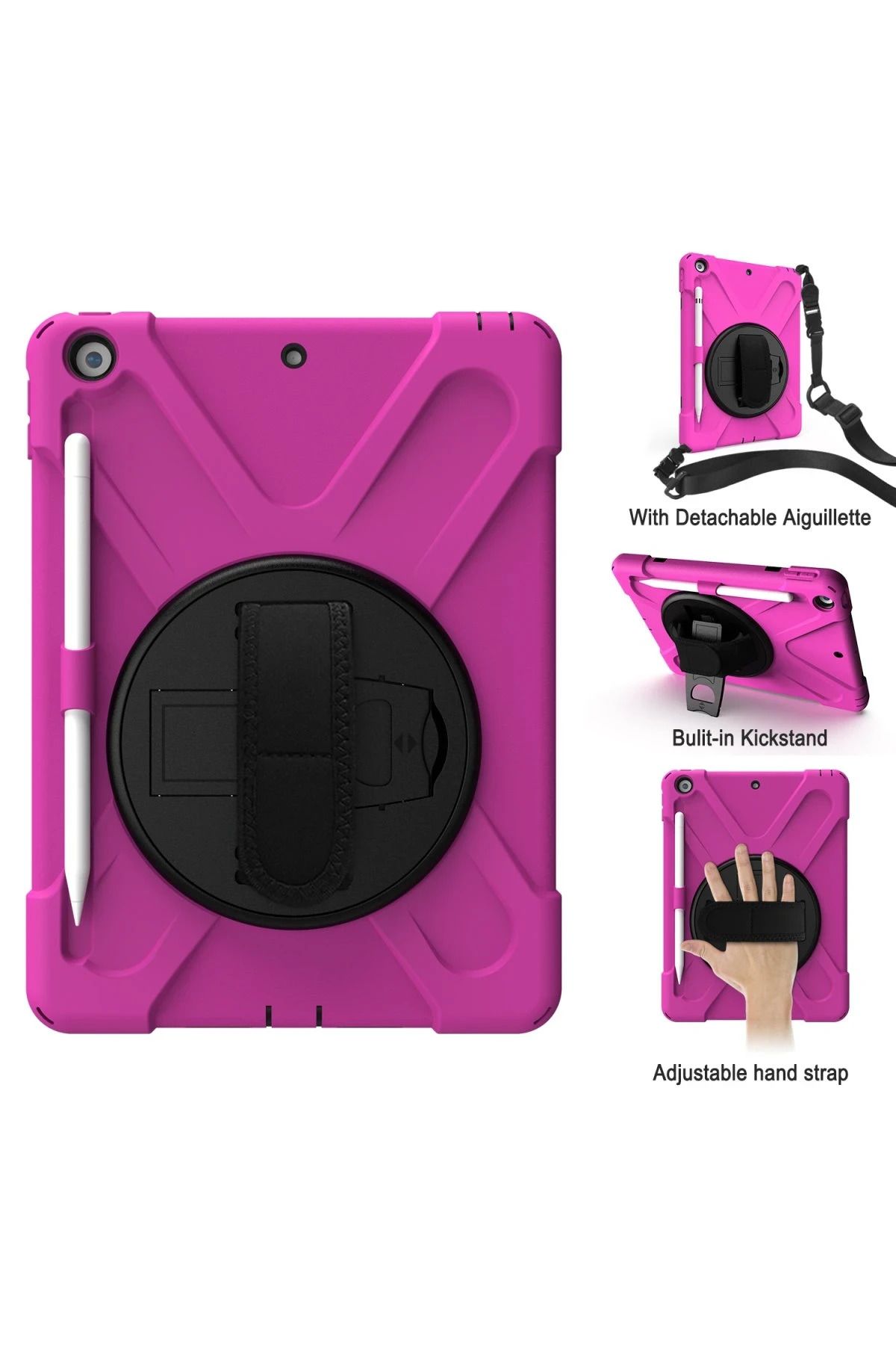 NewFace iPad 10.2 (7.nesil) Kılıf Amazing Tablet Kapak - Pembe BSTMY