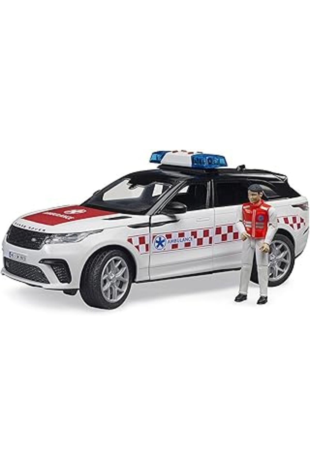 Hepta Collection Bruder 02885 Range Rover Velar Acil Durum Aracı, Şoförlü Ses Ve Işık Modülü, Araçlar, Müdahale Araç