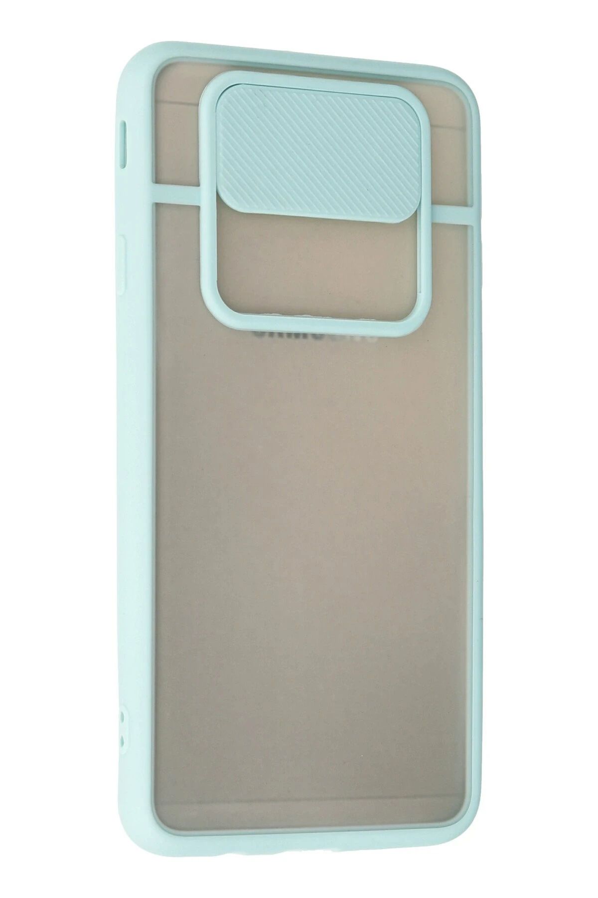 NewFace Samsung Galaxy J7 Prime Kılıf Palm Buzlu Kamera Sürgülü Silikon - Turkuaz BSTMY