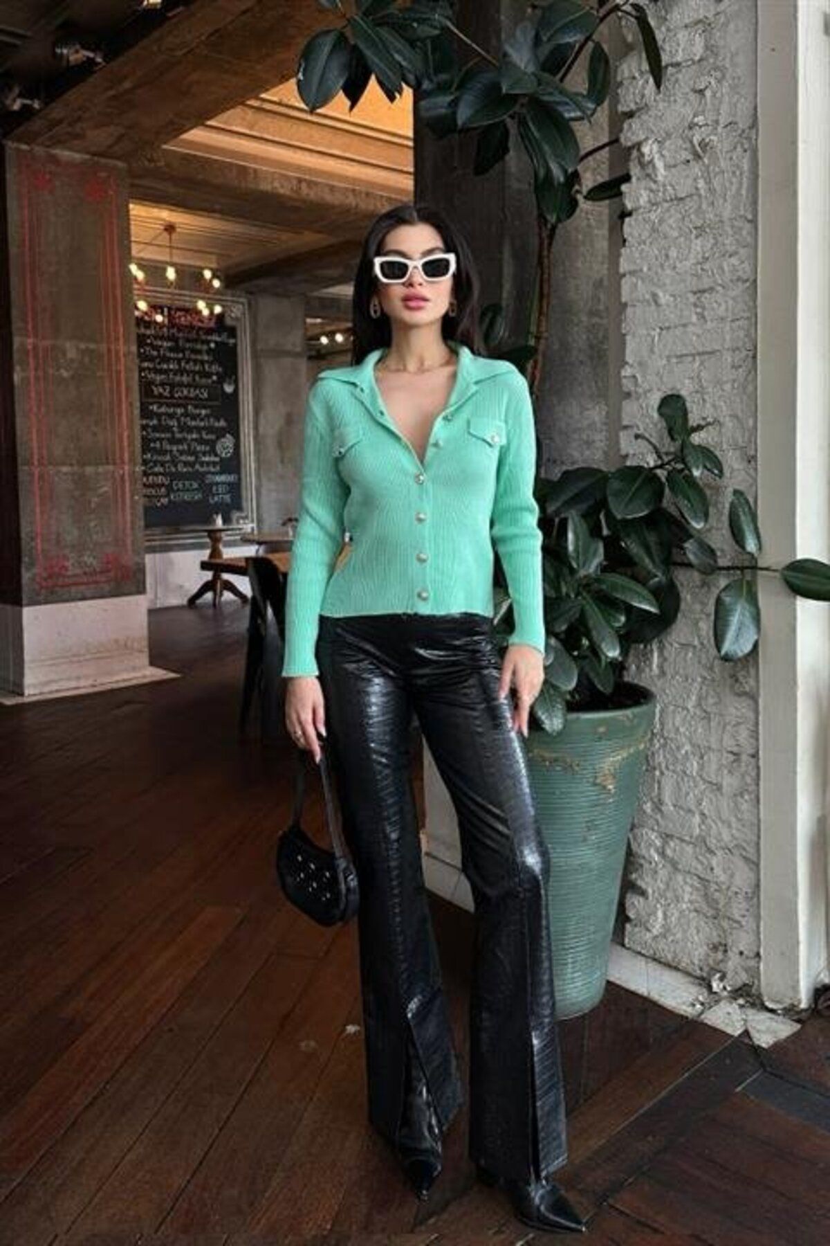 ARUZ MODA Houston Fitilli Triko Hırka 1287-15