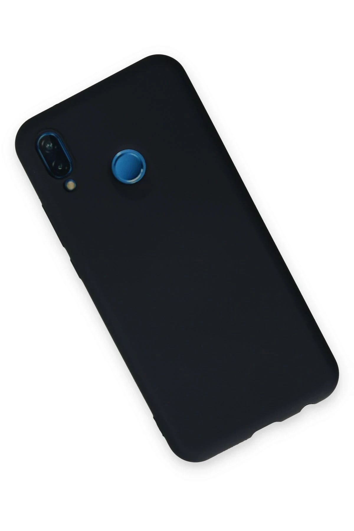 NewFace Huawei P20 Lite Uyumlu  Kılıf Nano içi Kadife Silikon - Lacivert BSTMY