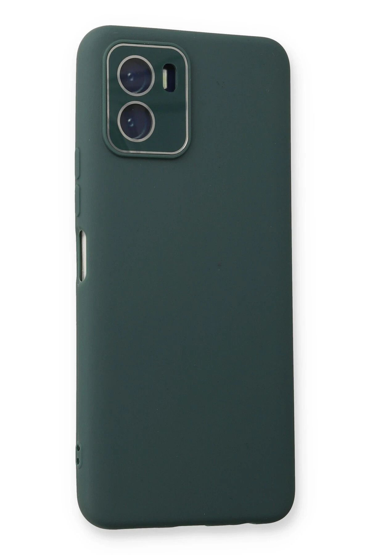 NewFace Vivo Y15S Kılıf Lansman Glass Kapak - Koyu Yeşil SVLRS