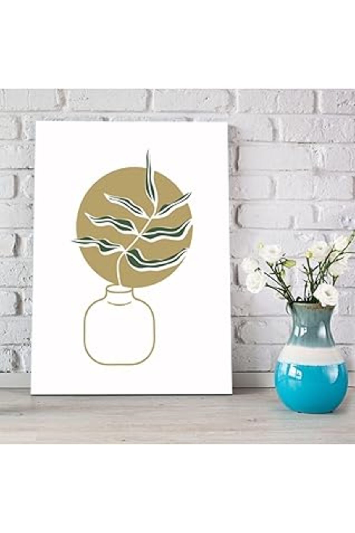 robotrend Hediyesepeti Bohemian Plant Tasarımlı 30X40 Kanvas Tablo - Dekoratif Duvar Tablosu