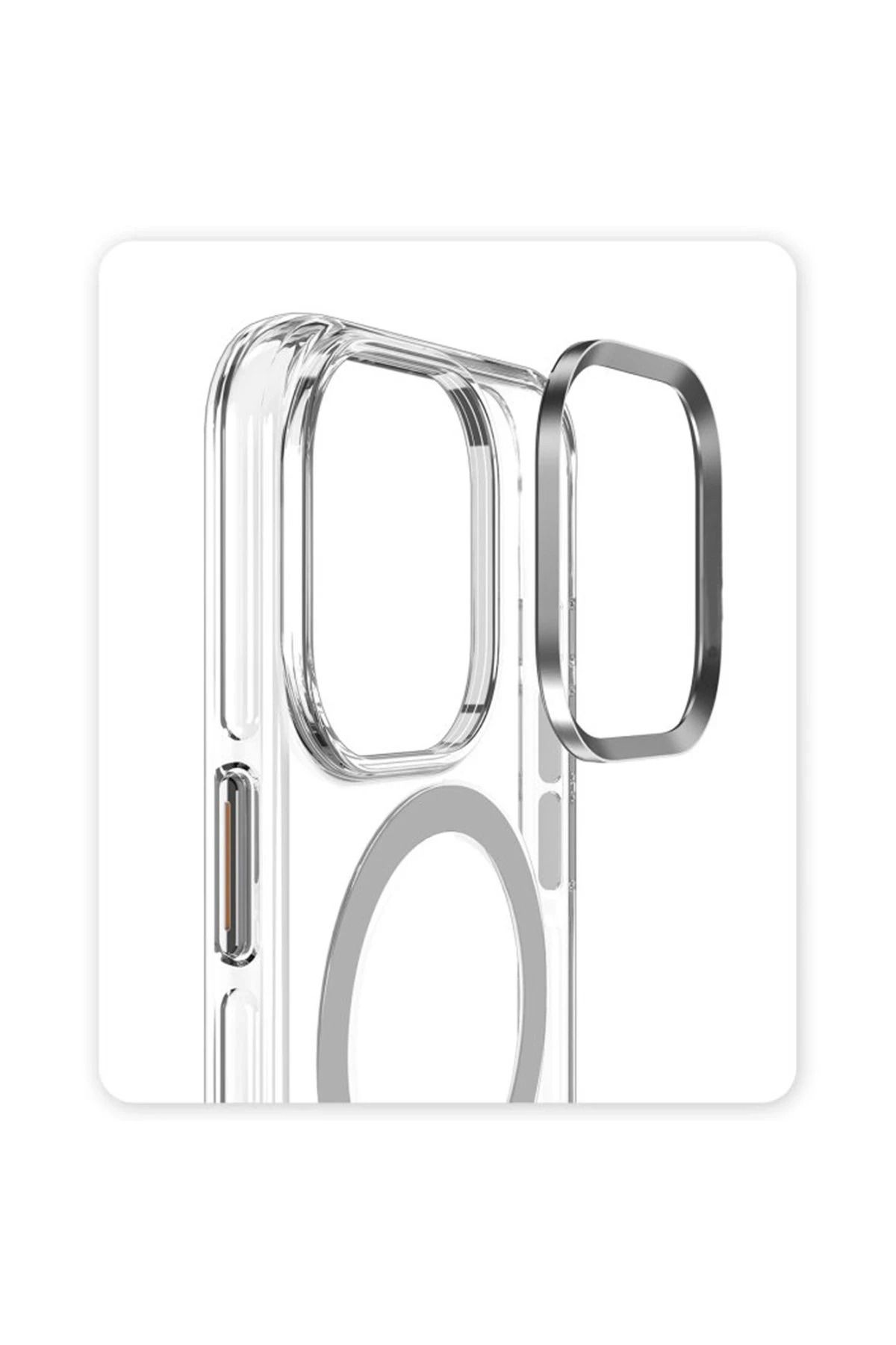 Joko iPhone 16 Uyumlu Crystal Magsafe Kapak - Şeffaf