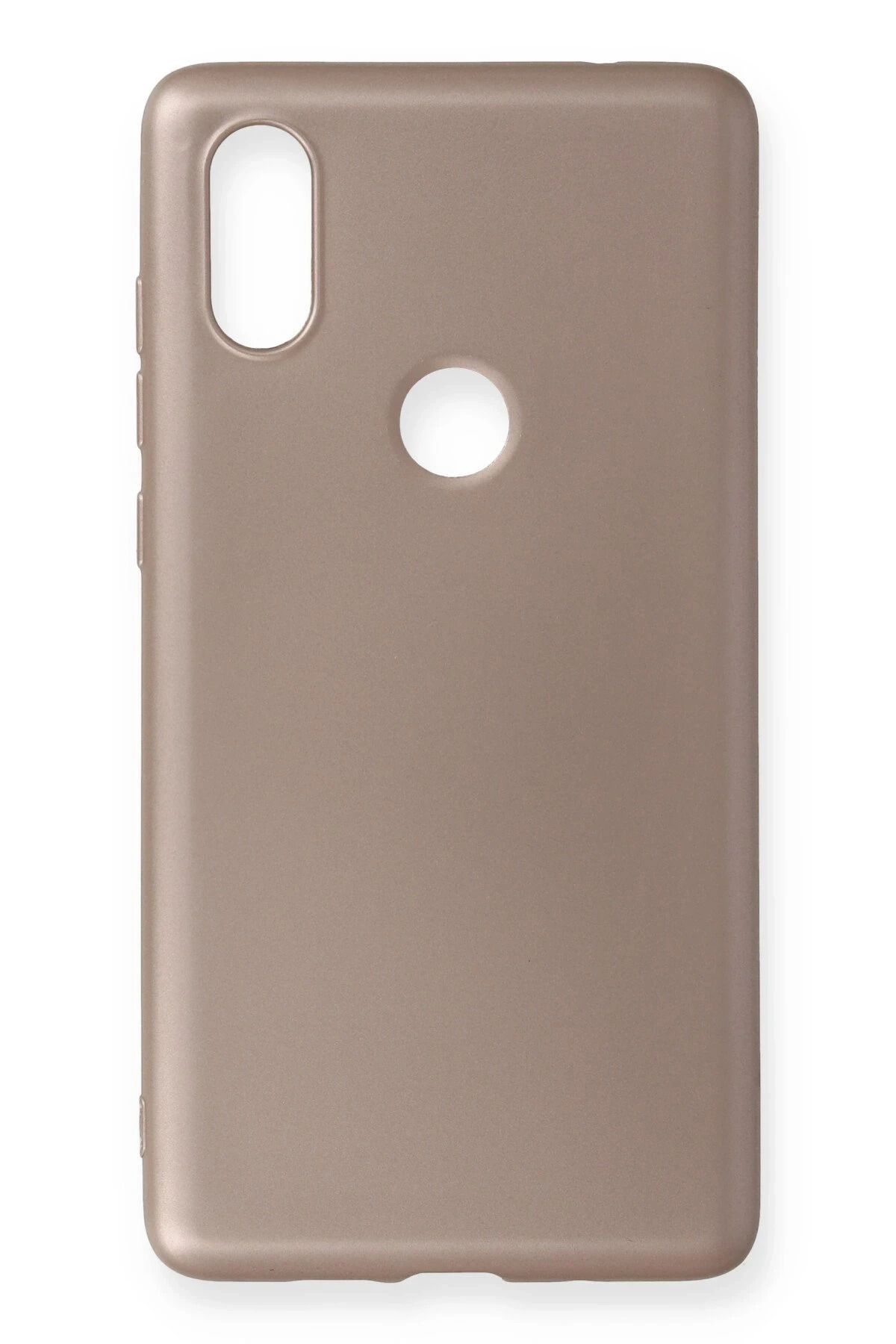 NewFace Xiaomi Mi Mix 2S Kılıf First Silikon - Rose Gold GLSTD