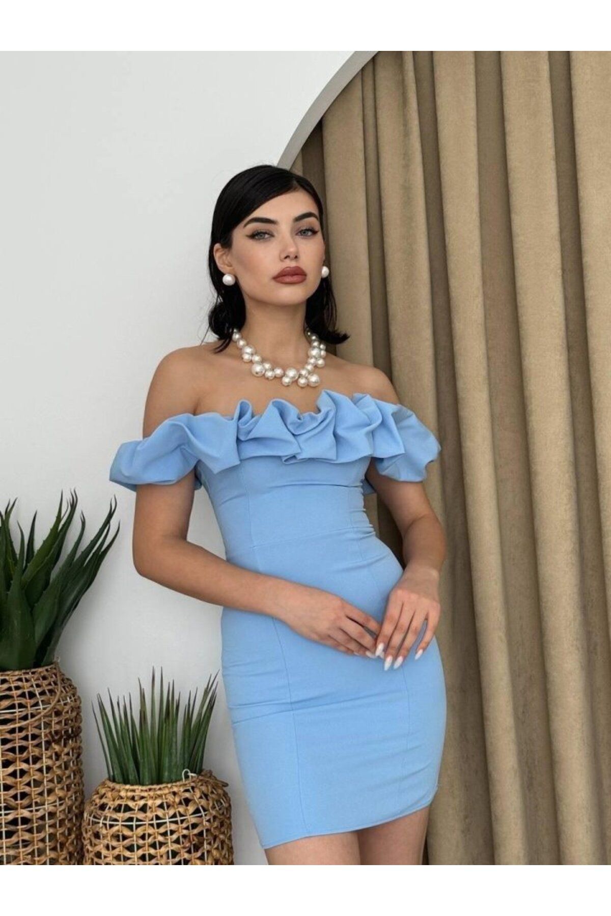 ARUZ MODA Denial Mini Elbise